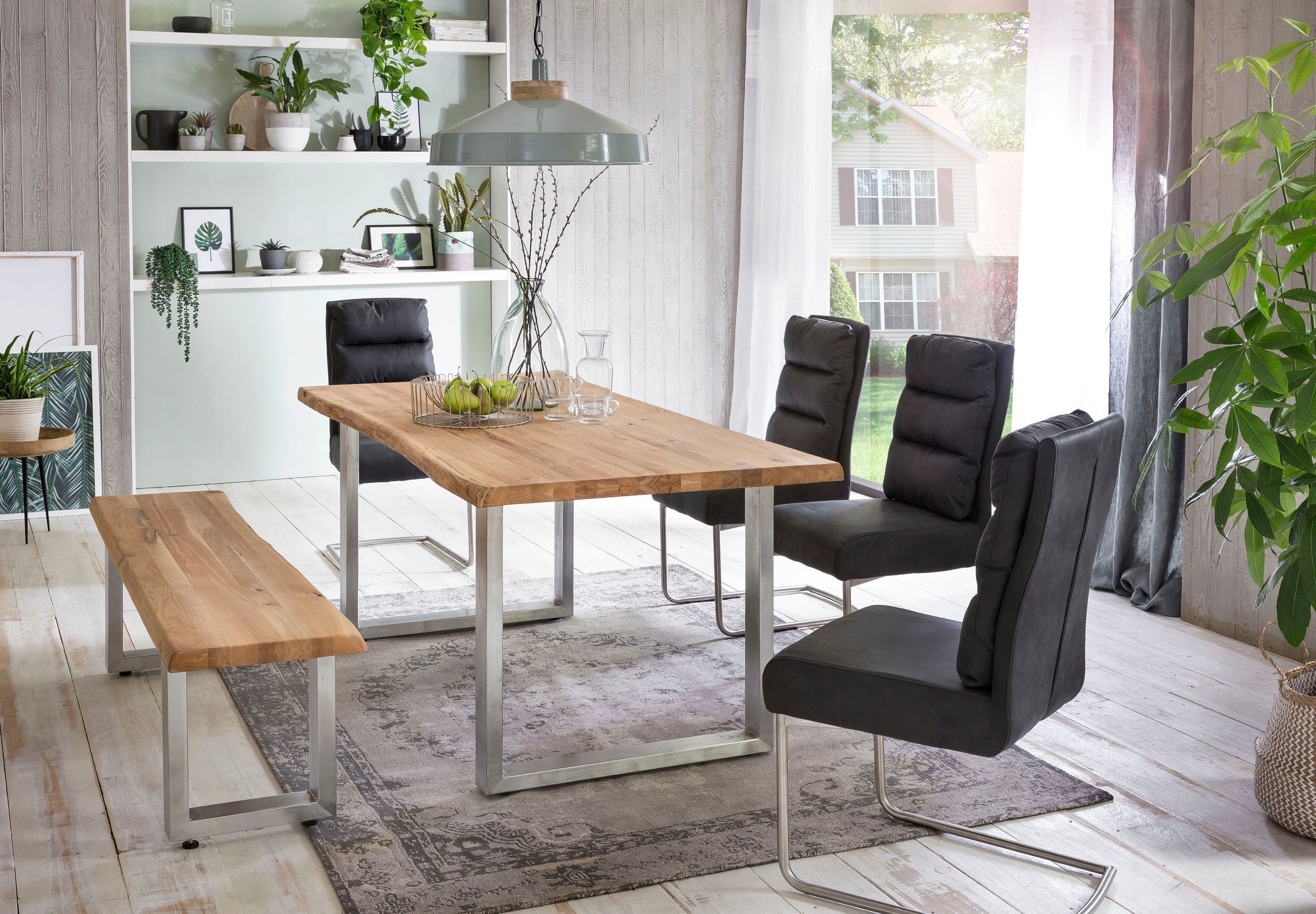 Home affaire Bank »Tristan«, aus Massivholz Eiche