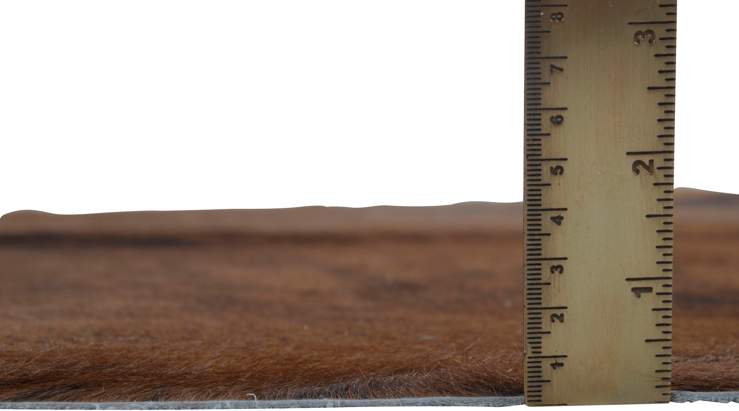 THEKO Fellteppich »Muh 6821«, fellförmig, 3 mm Höhe, echtes Rinderfell, Naturprodukt - jedes Rinderfell ein Einzelstück