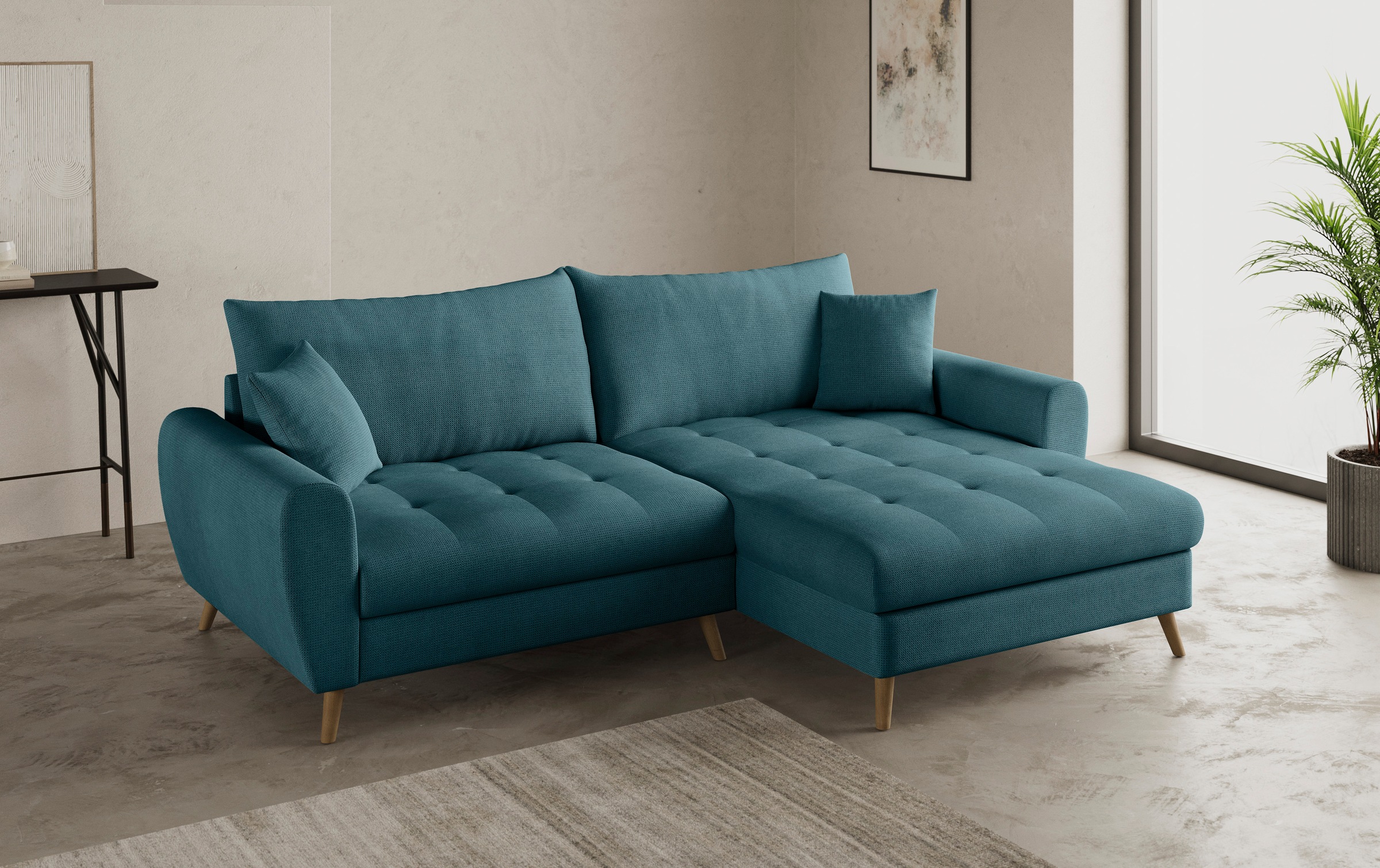 Mr. Couch Ecksofa »Blackburn II, L-Form«, Mit Kaltschaumpolsterung bis 140 kg belastbar
