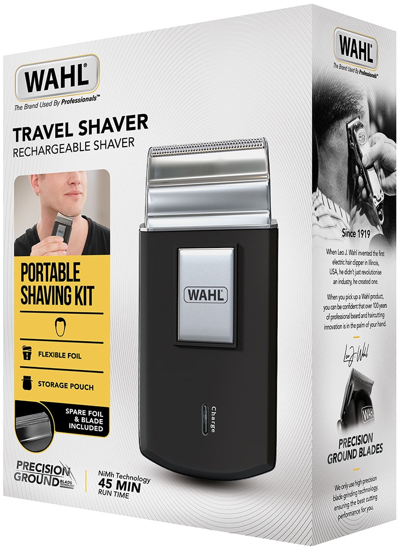 Wahl Elektrorasierer »Travel Shaver«, 8 St. Aufsätze, Kompaktes Design, LED-Ladenanzeige