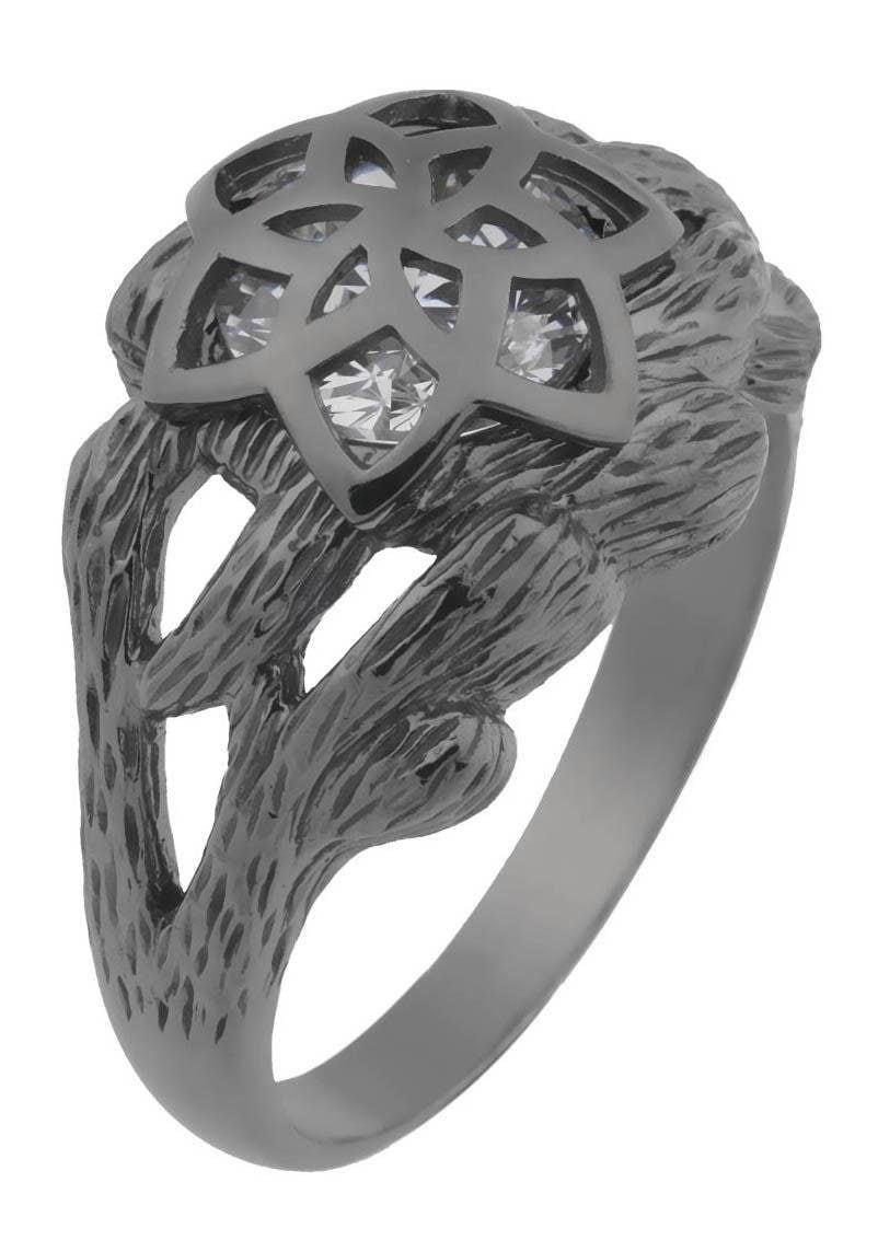 Der Herr der Ringe Fingerring »Dark Years Collection Nenya - Galadriels Ring  - schwarz weiß, 20002184«, Made in Germany - mit Zirkonia (synth.) online  kaufen