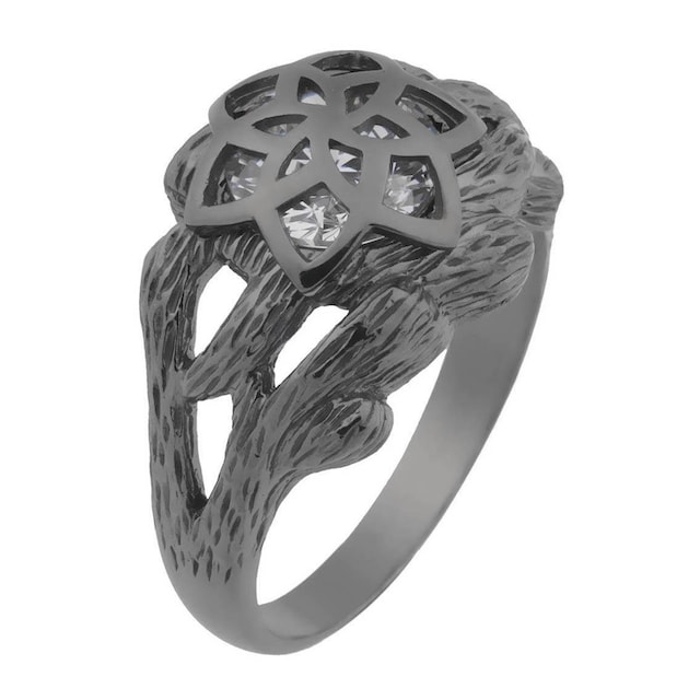 Der Herr der Ringe Fingerring »Dark Years Collection Nenya - Galadriels  Ring - schwarz weiß, 20002184«, Made in Germany - mit Zirkonia (synth.)  online kaufen