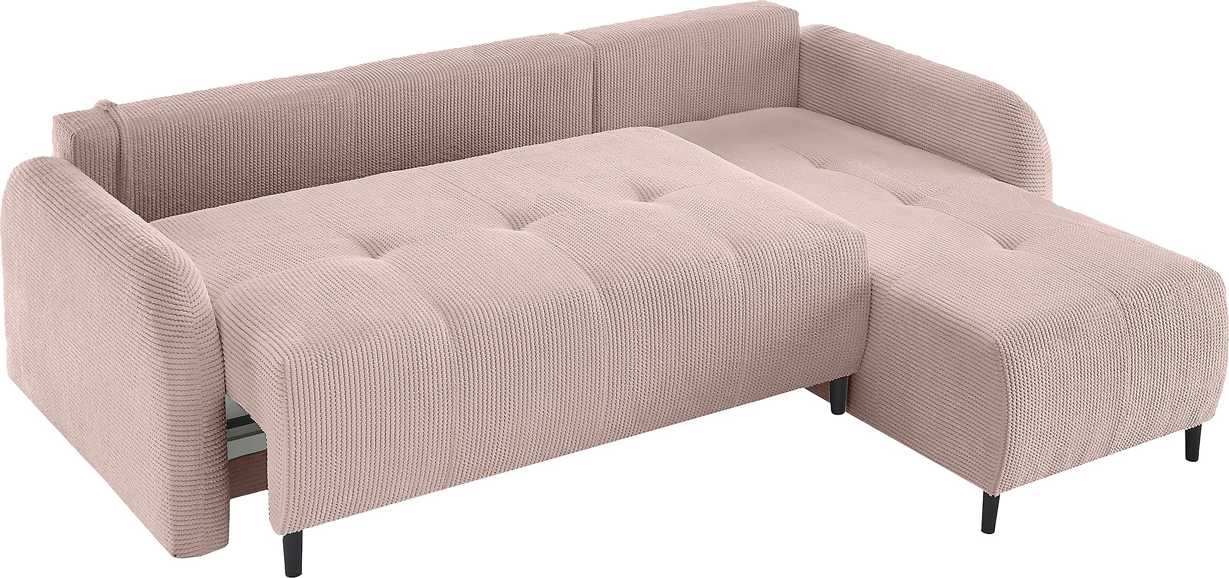 Leonique Ecksofa »BLAISE«, mit Bett-Funktion (Liegefläche 140/200 cm), Zier- und Rückenkissen