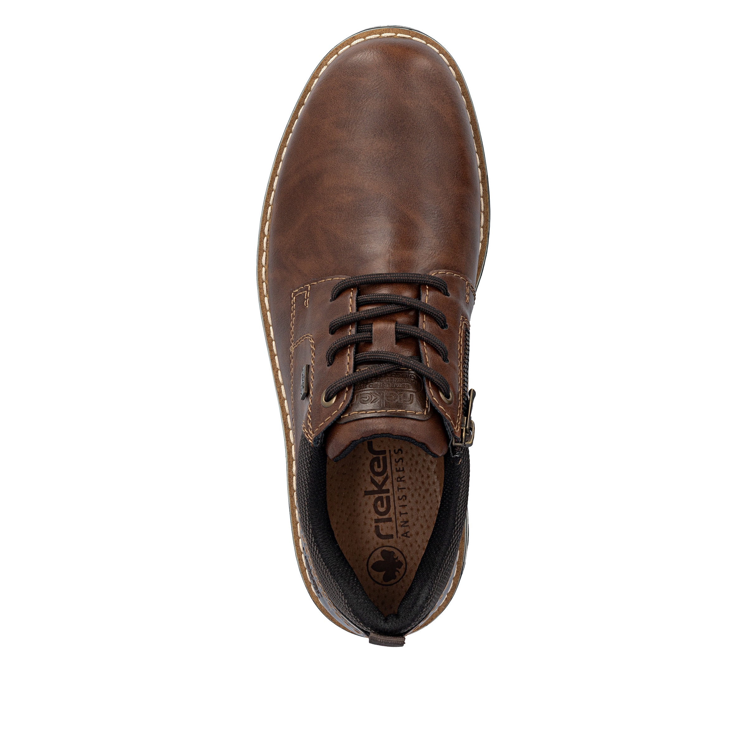 Rieker Schnürschuh, Business Schnürer, Halbschuh, Casual Sneaker mit Innenreißverschluss