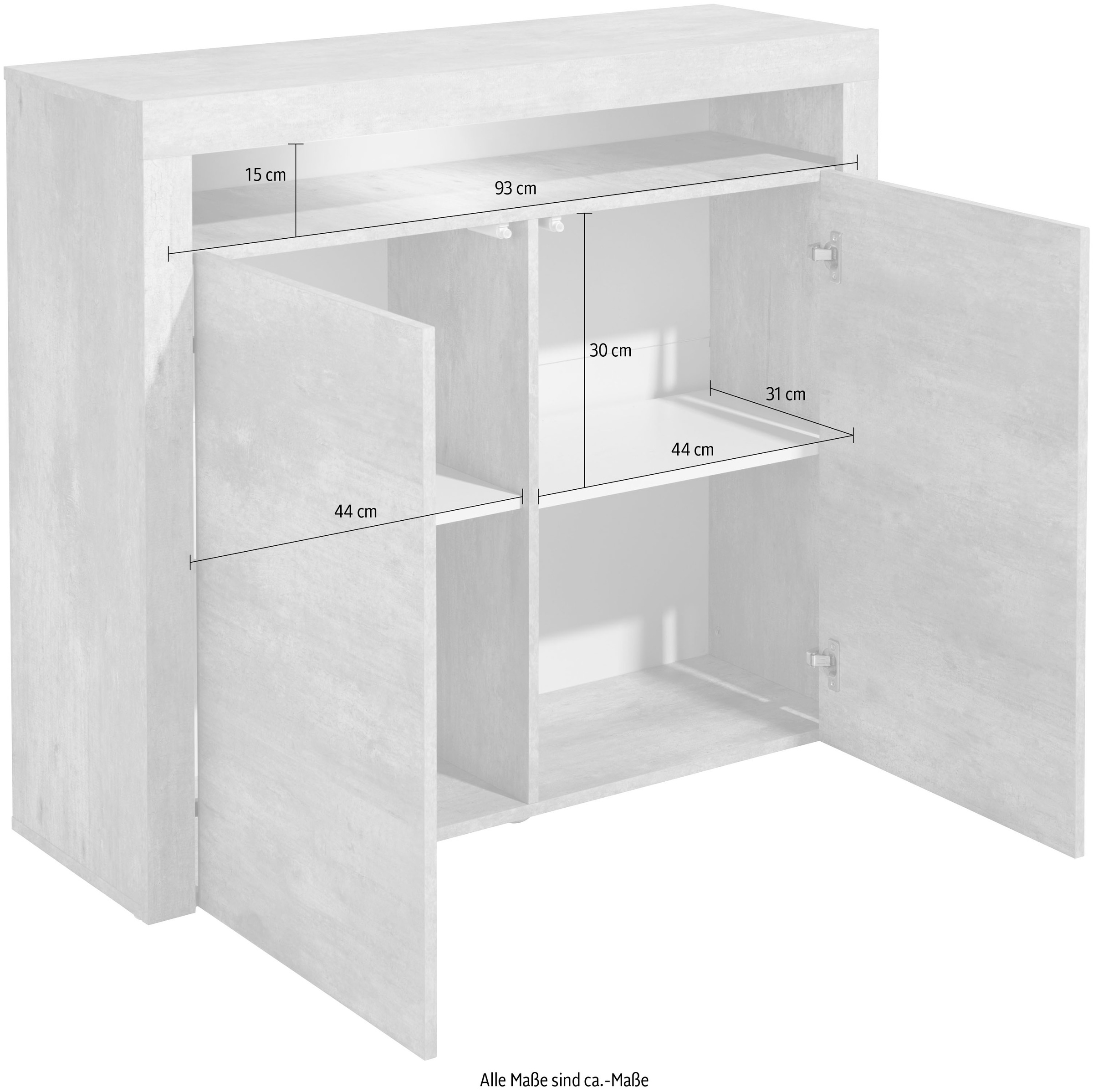 borchardt Möbel Highboard »Santa Fe«, Breite 107 cm