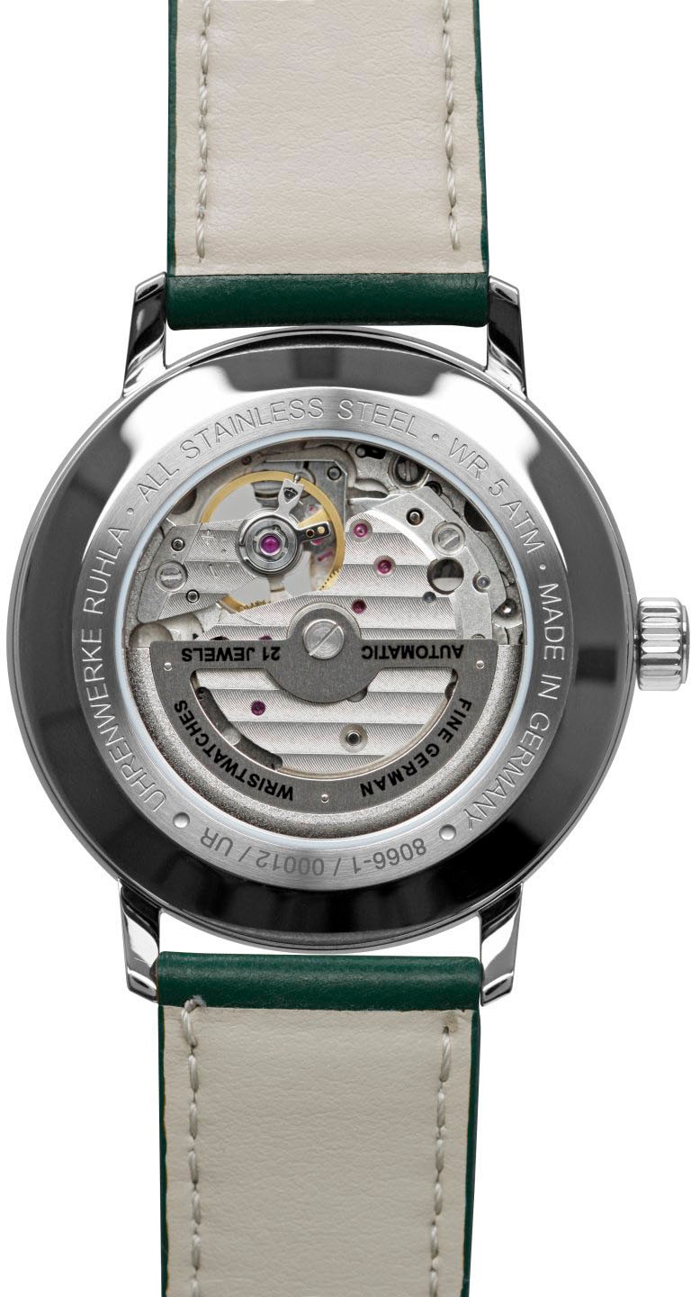 ZEPPELIN Automatikuhr »Hindenburg Automatik, sustainable Planet« Armbanduhr, Herrenuhr, offene Unruh, Made in Germany