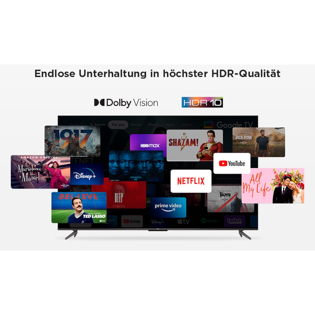 TCL LED-Fernseher »55P731X1«, 139 cm/55 Zoll, 4K Ultra HD, Smart-TV-Google TV