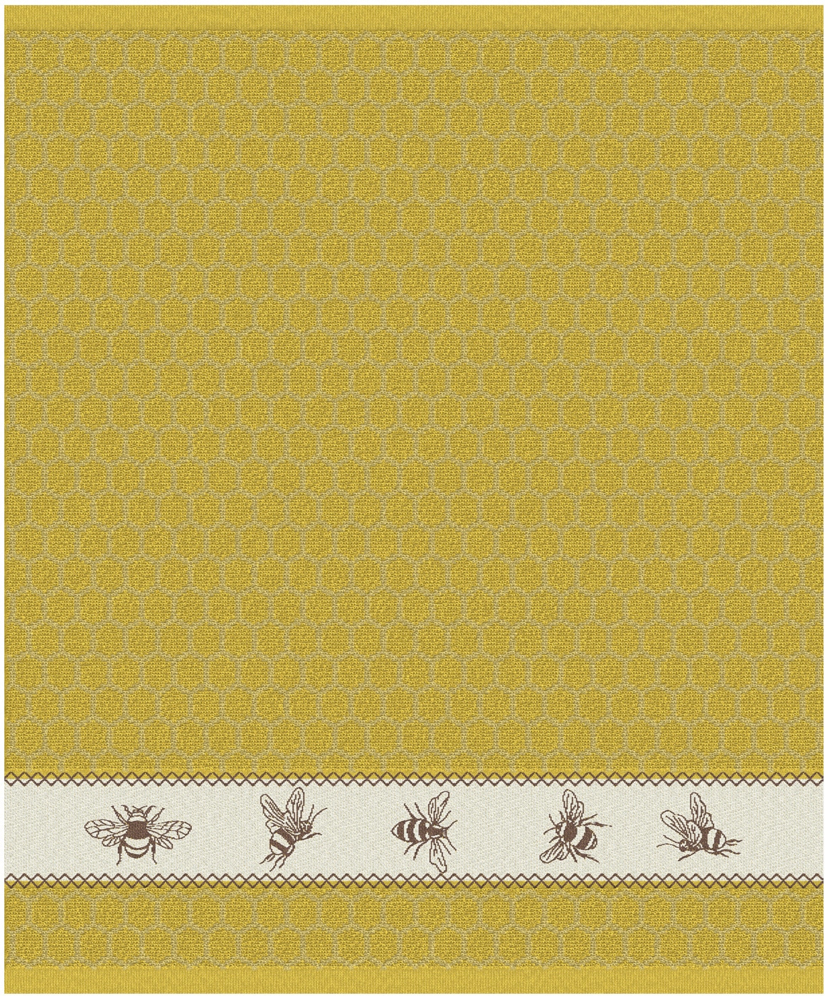 DDDDD Geschirrtuch »Bees«, (Set, 4 tlg., Combi-Set: bestehend aus 2x Küchentuch + 2x Geschirrtuch)