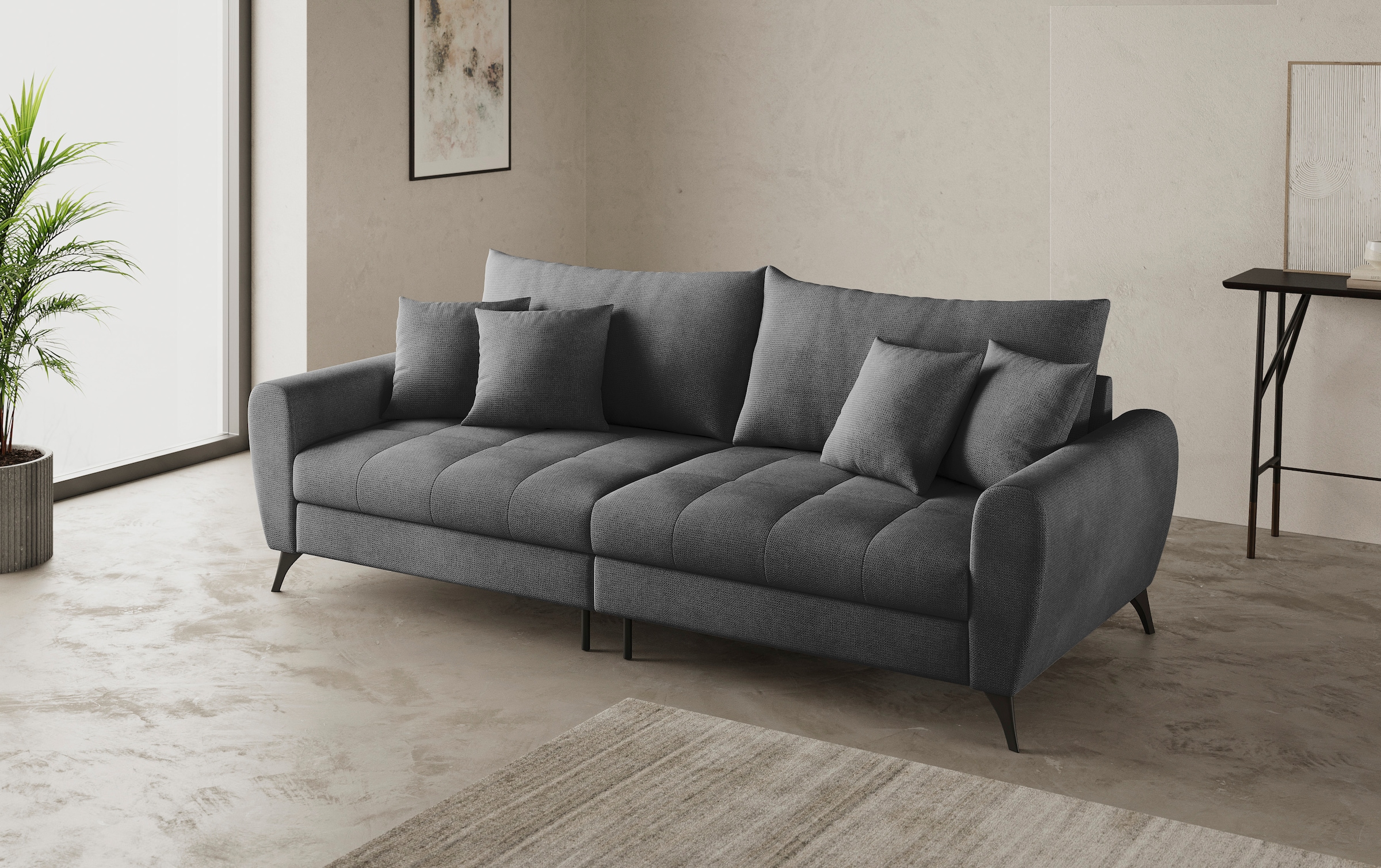 Mr. Couch Big-Sofa »Blackburn II«, Wahlweise mit Kaltschaumpolsterung bis 140 kg belastbar