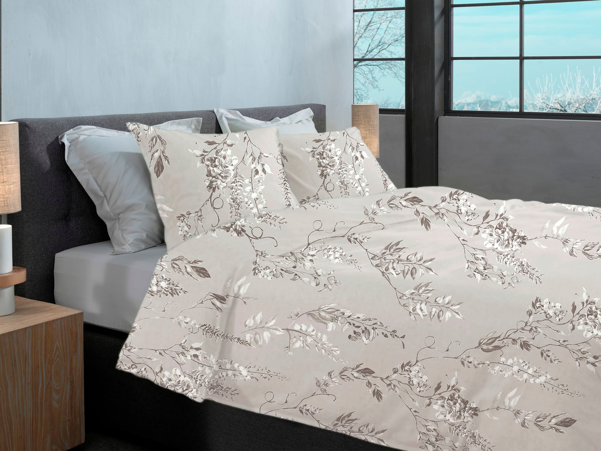 Heckett & Lane Bettwäsche »Chiara« 2 tlg. hochwertiges Flanell, Bettwäsche ab 135x200 cm.