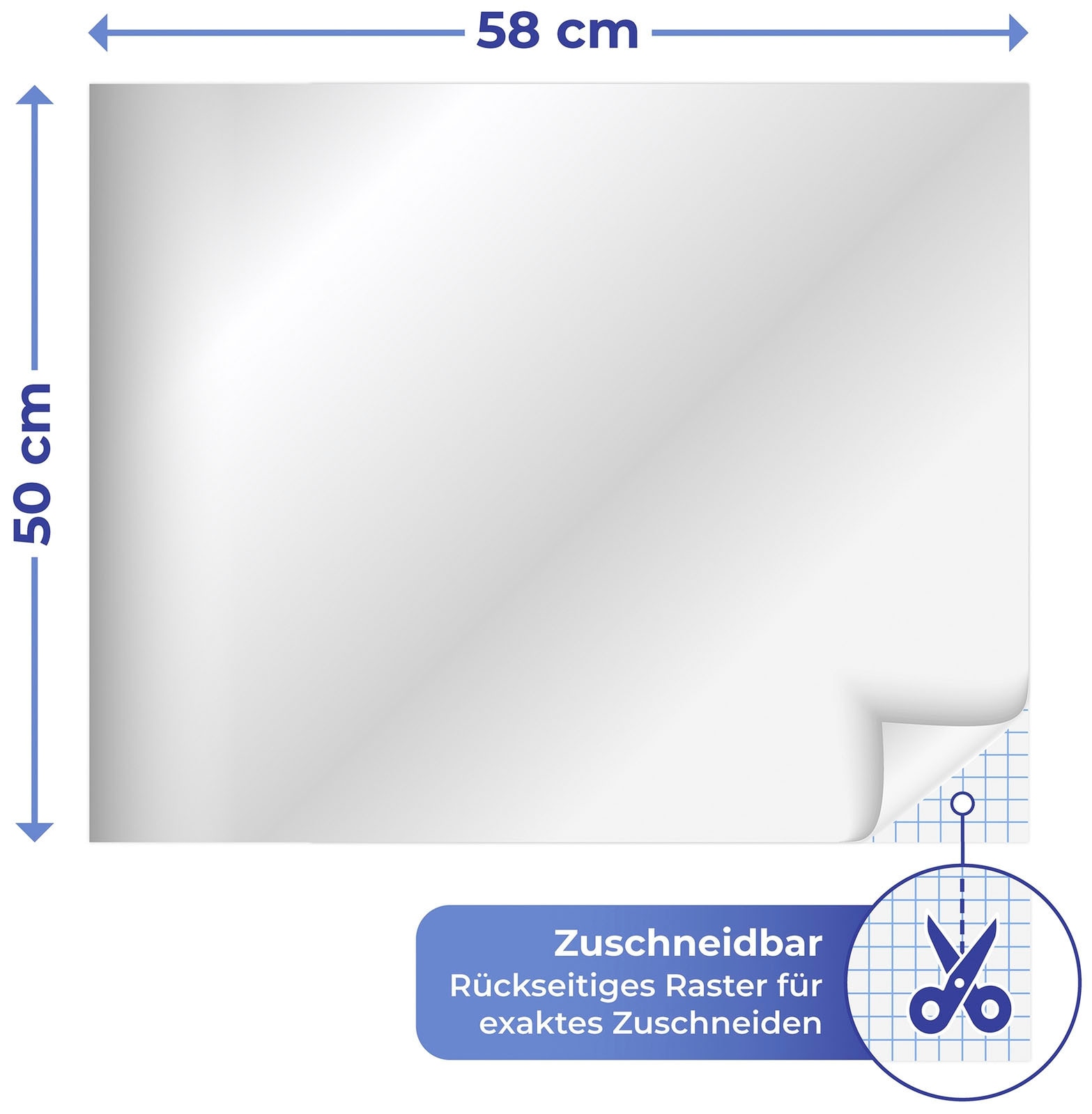 Maximex Dekorationsfolie »Spiegelfolie«, 50x58 cm, selbstklebend