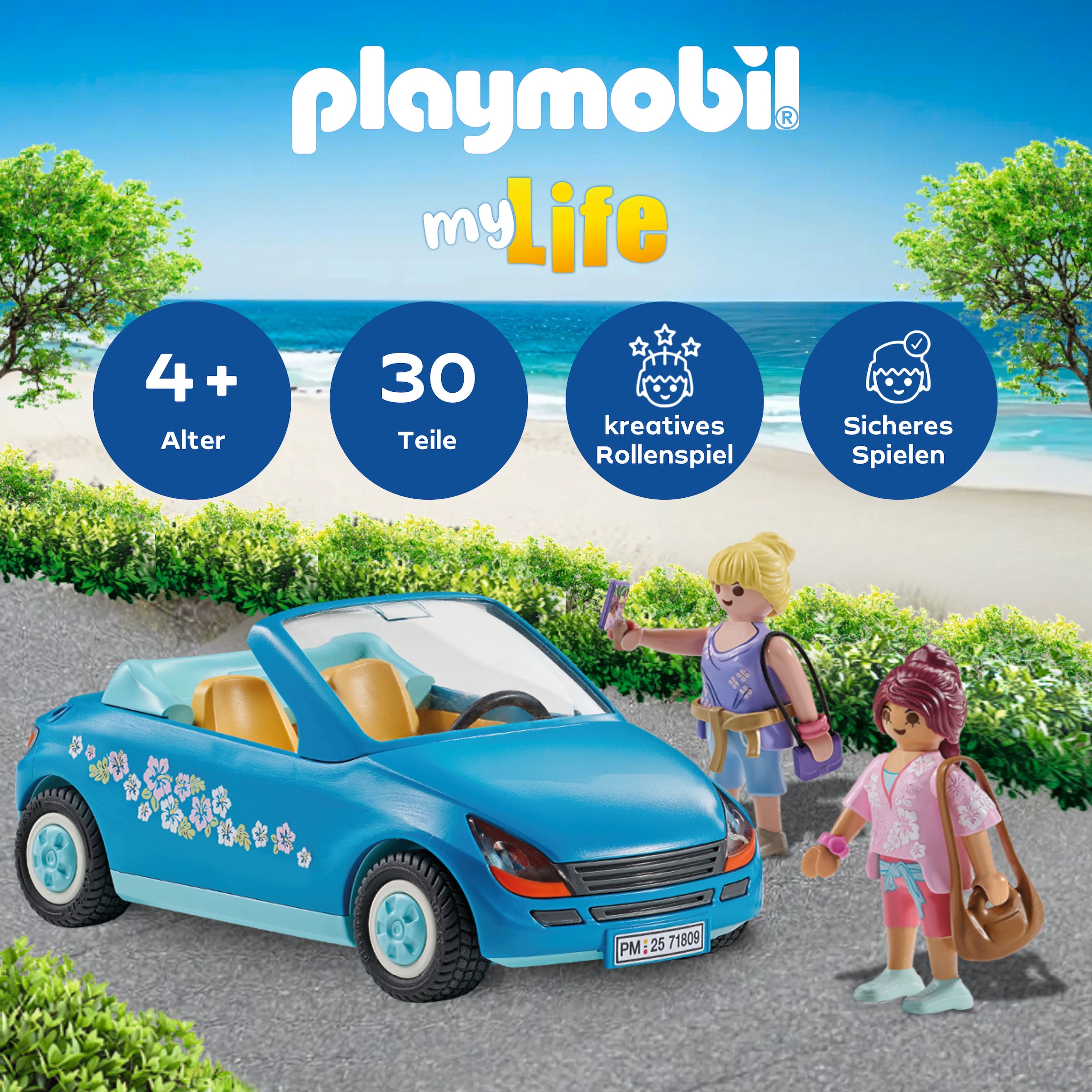 Playmobil® Konstruktions-Spielset »Cabrioausflug (71809), Playmobil My Life«, (30 St.)
