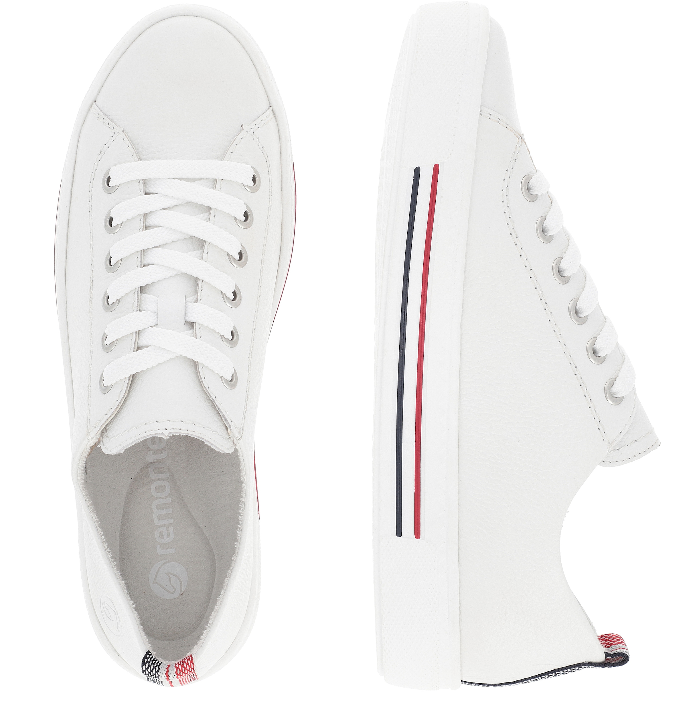 Remonte Plateausneaker  mit herausnehmbarer Einlage, Freizeitschuh, Halbschuh, Schnürschuh