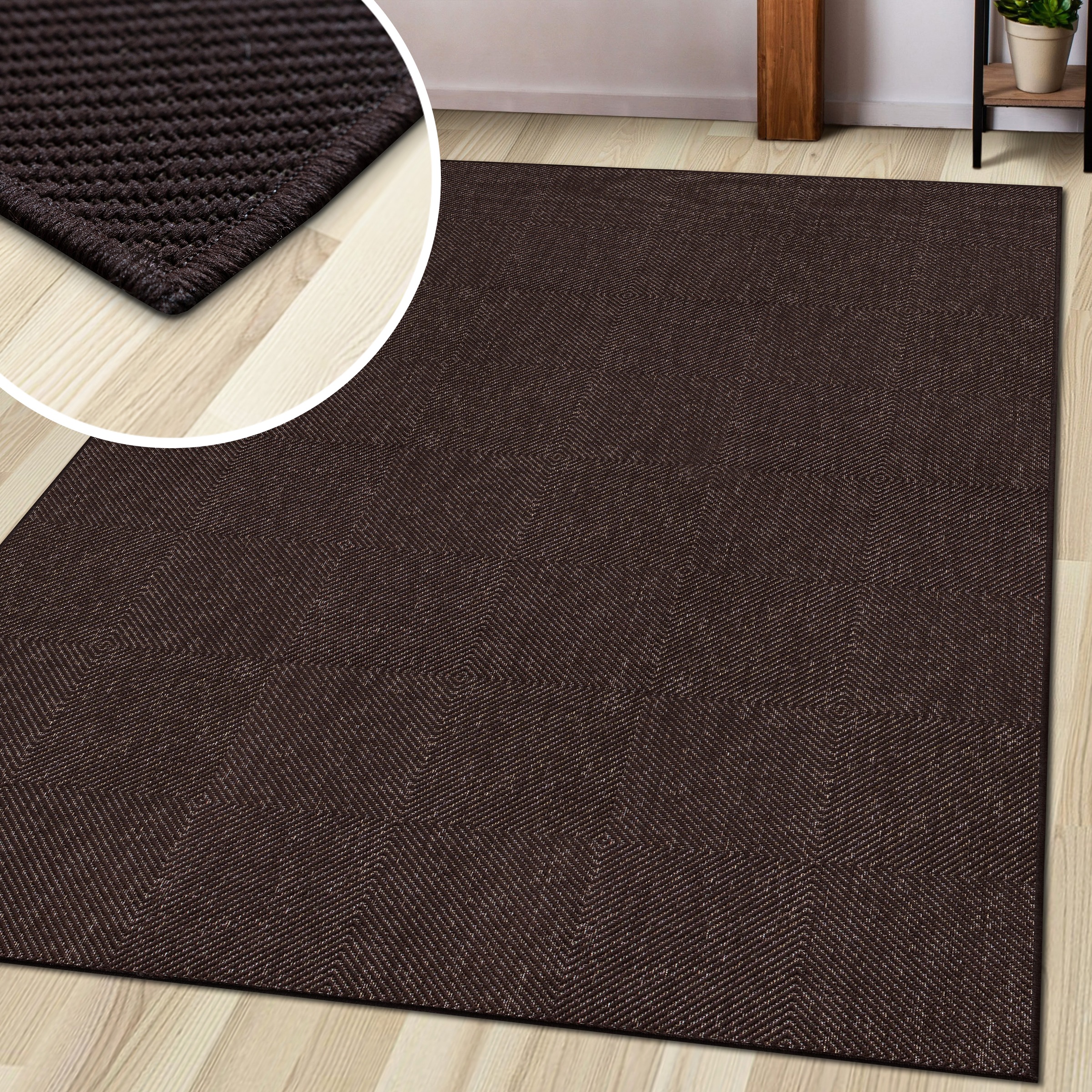 my home Teppich »Anna, auch als Läufer erhältlich«, rechteckig, 3 mm Höhe, In- und Outdoor geeignet, Sisal-Optik, Wetterfest & UV-beständig