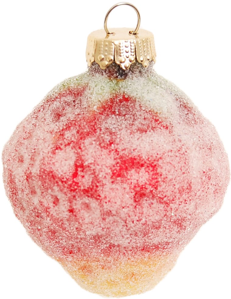 Krebs Glas Lauscha Christbaumschmuck »Glassortiment "Gezuckerte Früchte", 6 cm bis 8 cm«, (Set, 6 tlg.), Weihnachtsdeko, Weihnachtsbaumkugel, Christbaumkugeln aus Glas
