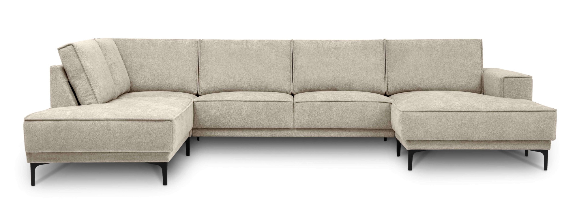 Places of Style Wohnlandschaft »XXL Sofa Oland, Struktur, Flachgewebe, Luxu günstig online kaufen