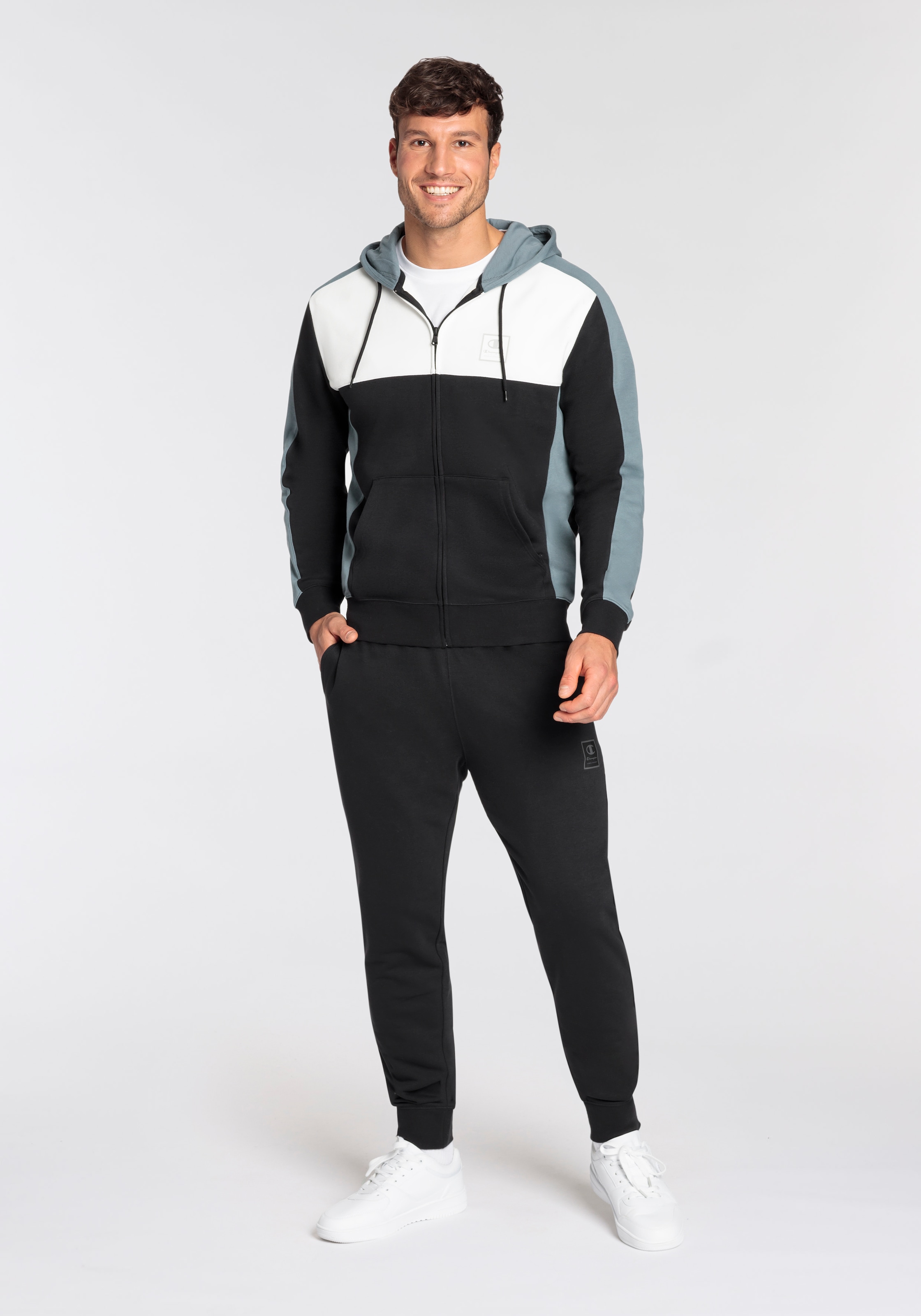 Black champion jogging suit online