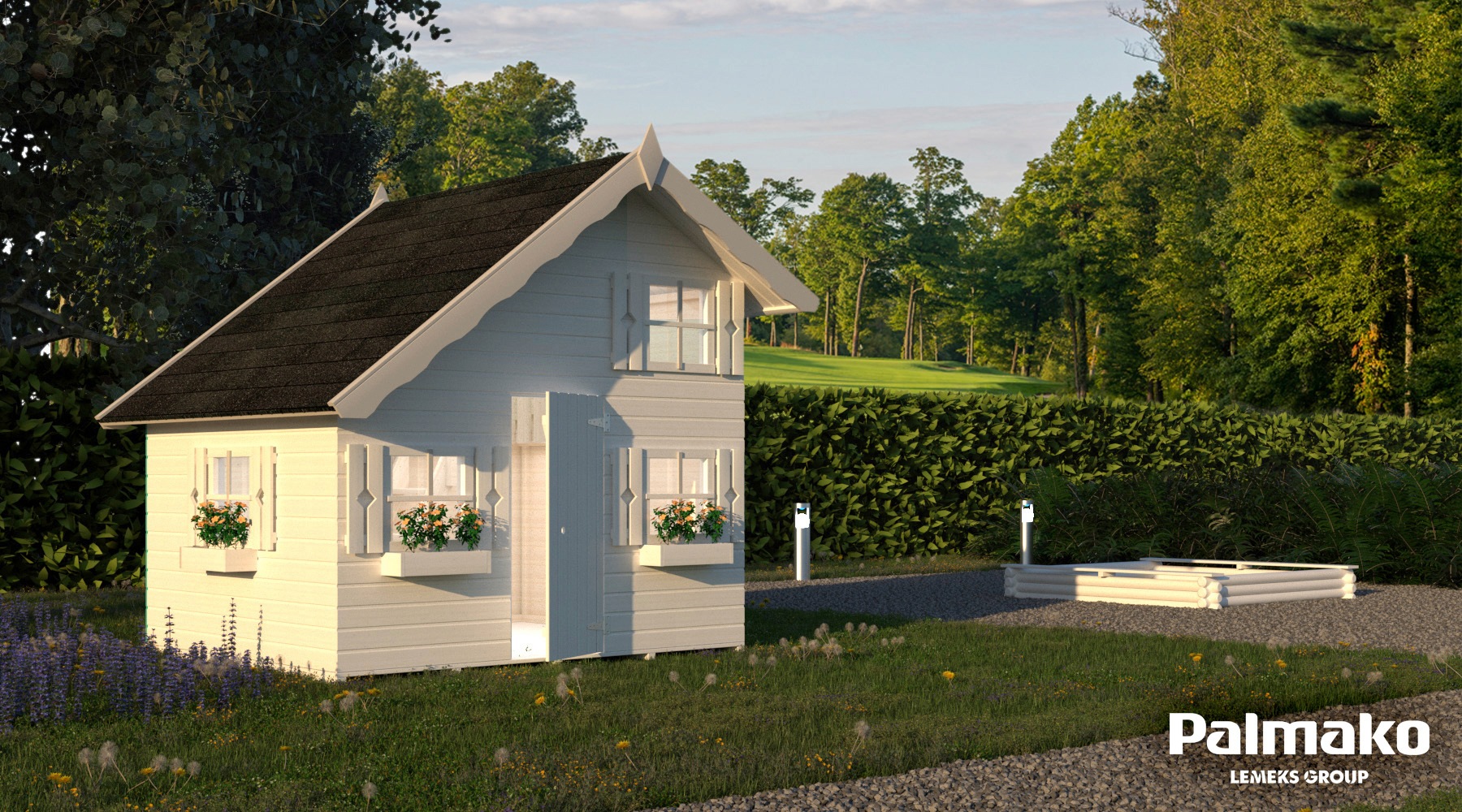 Palmako Spielhaus »Tom 3,8 m²«, mit Vorgefertigte Wandelemente