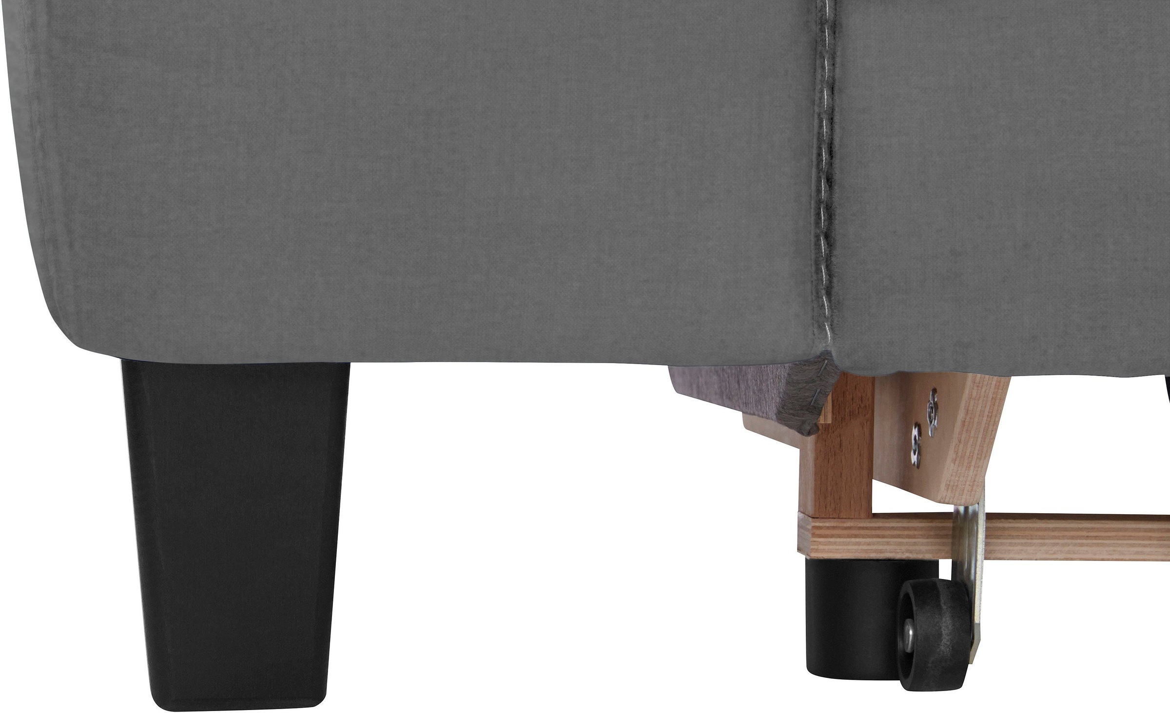 COTTA Polstergarnitur »Morven L-Form«, (Set), Set bestehend aus: Ecksofa mit Kopfteilverstellung & Hocker