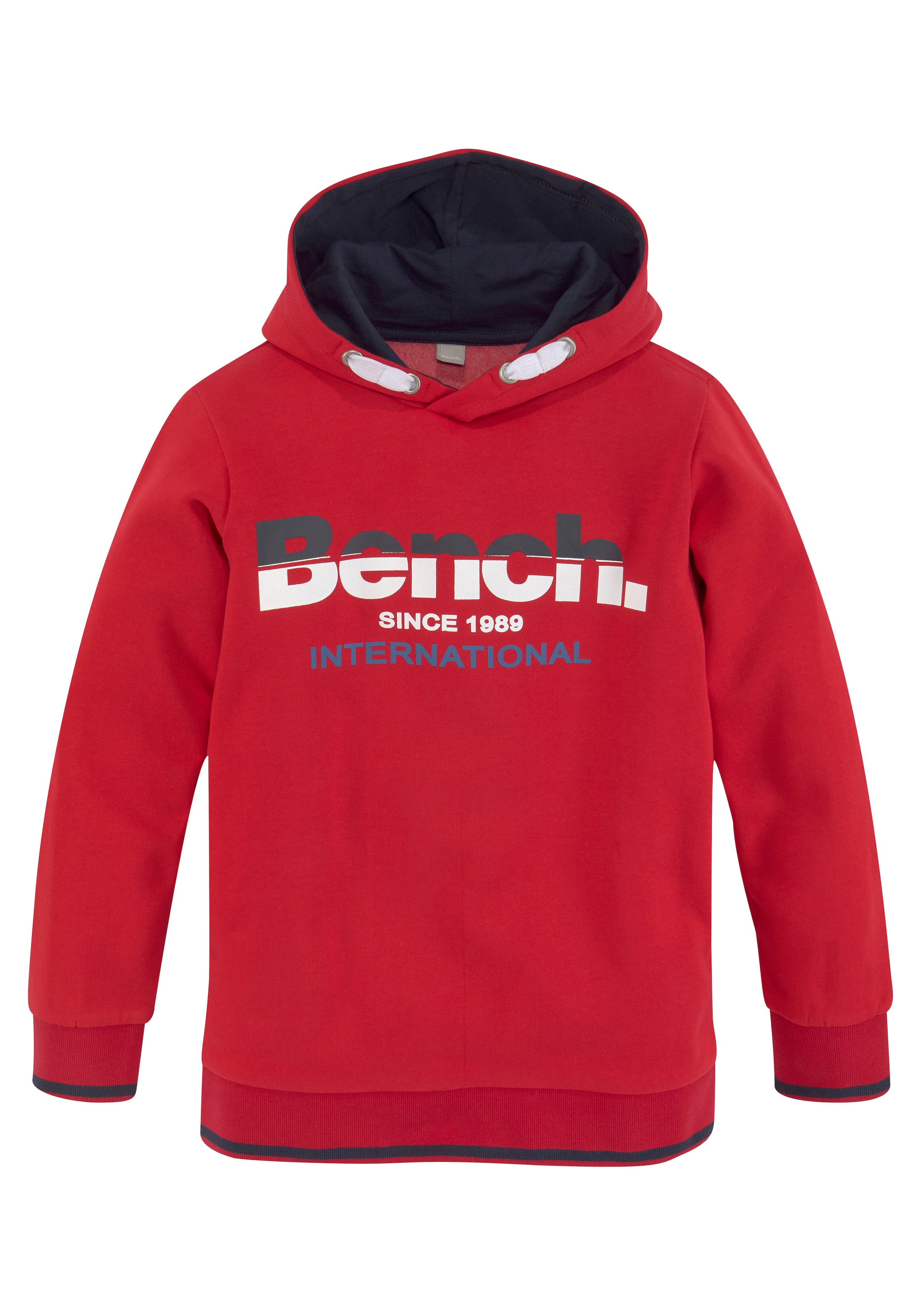 Bench. Kapuzensweatshirt, mit gestreiften Bündchen Online-Shop im kaufen
