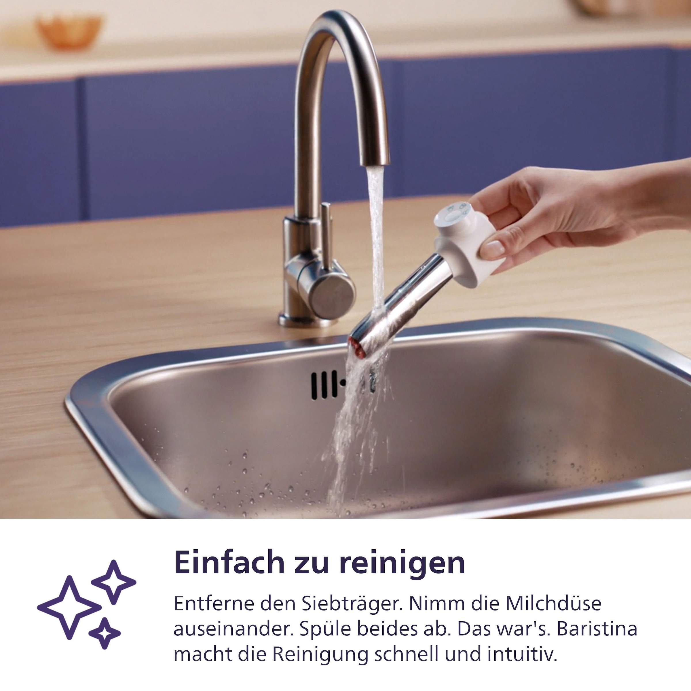 PHILIPS baristina Espressomaschine »Latte BAR400/00 mit Mahlwerk für ganze Bohnen und Milchschaumdüse« 3 Schaumarten, 16 bar Pumpendruck, Naturweiß/Weiß