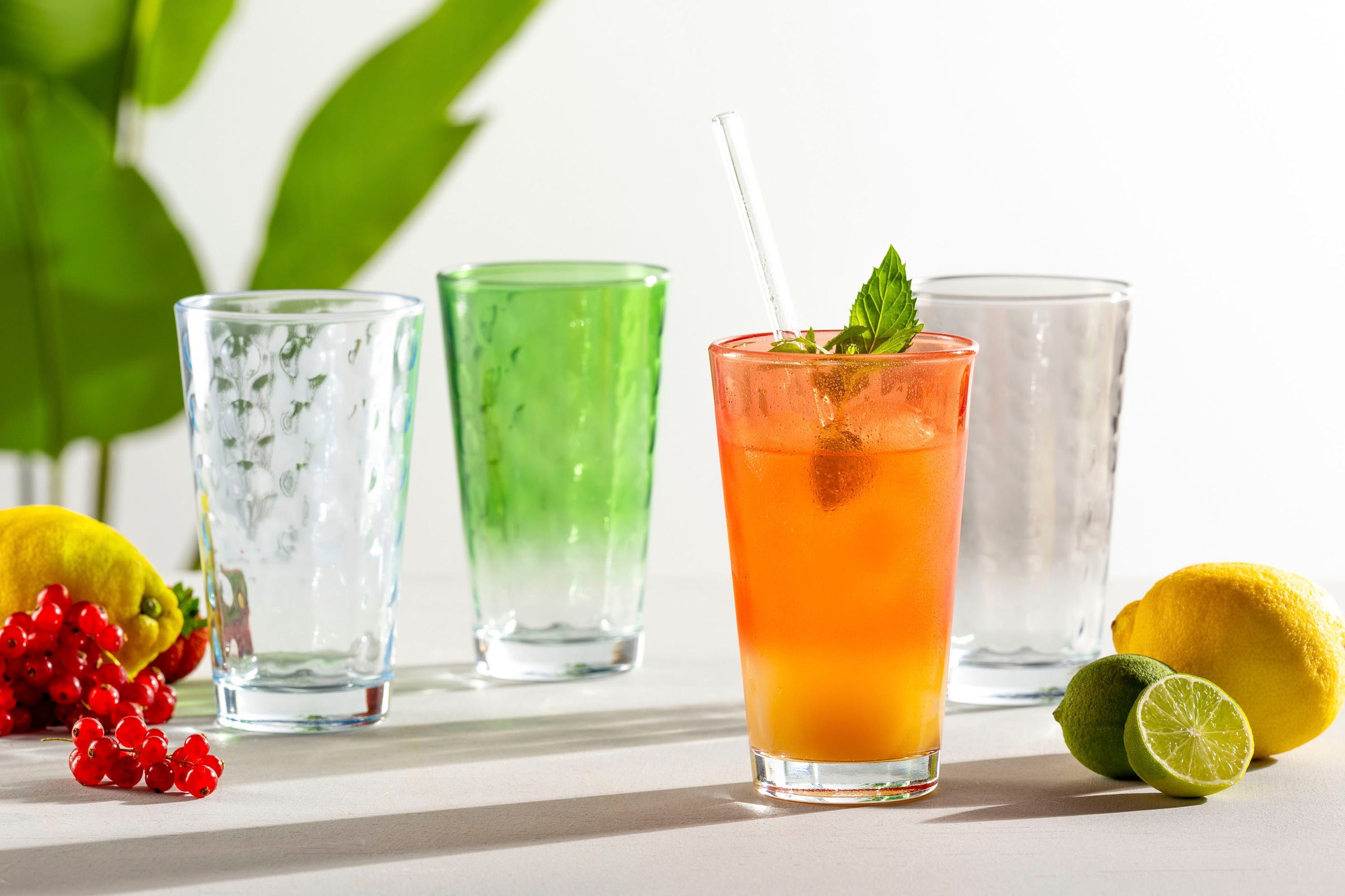 LEONARDO Gläser-Set »OPTIC«, (Set, 4 tlg.), 540 ml, 4-teilig