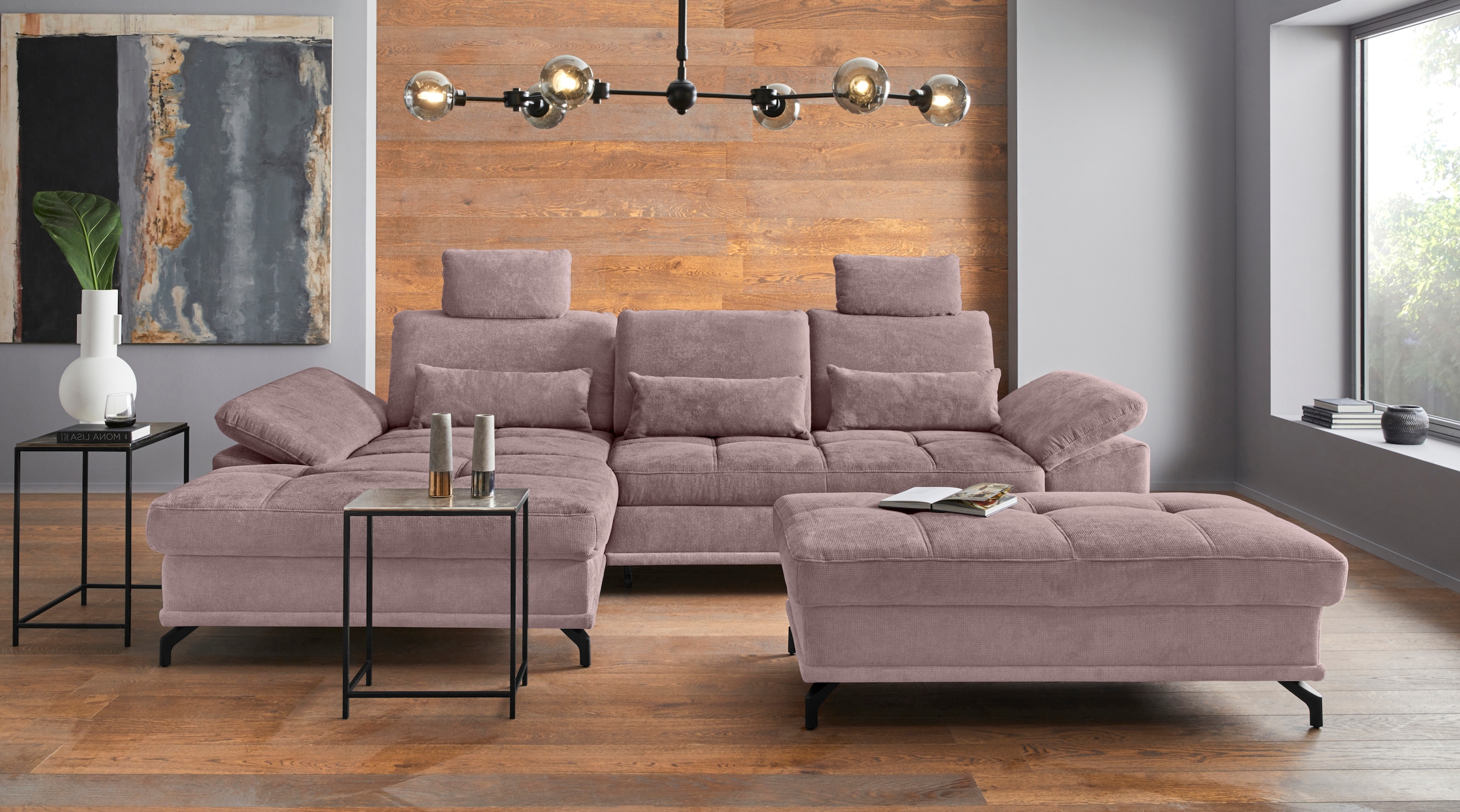 bestellen Style Ecksofa incl. Nierenkissen Rechnung 3 Sitztiefenverstellung Places und auf »Costello«, incl. Armlehnfunktion, of