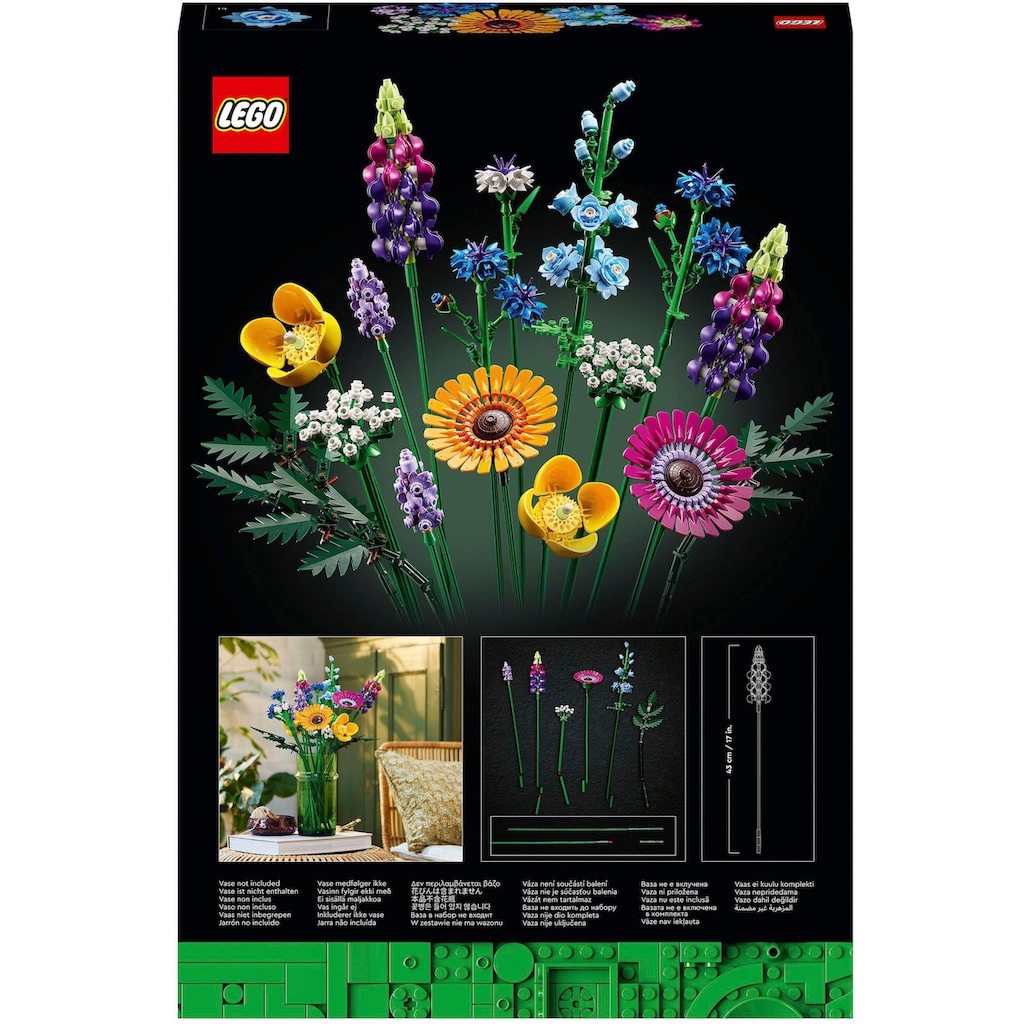 LEGO® Konstruktionsspielsteine »Wildblumenstrauß (10313), LEGO® Icons«, (939 St.), Made in Europe