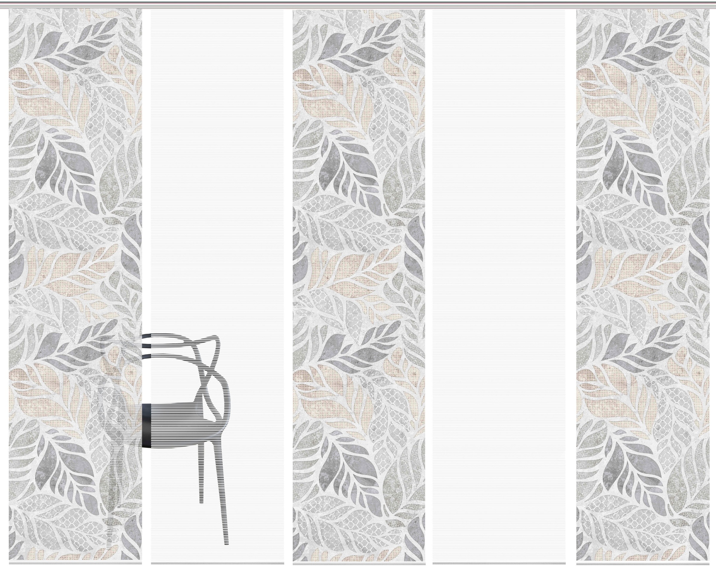 Vision S Schiebegardine »LISIO 5er SET« Paneelwagen 5 Stk. tlg. Schiebevorh günstig online kaufen