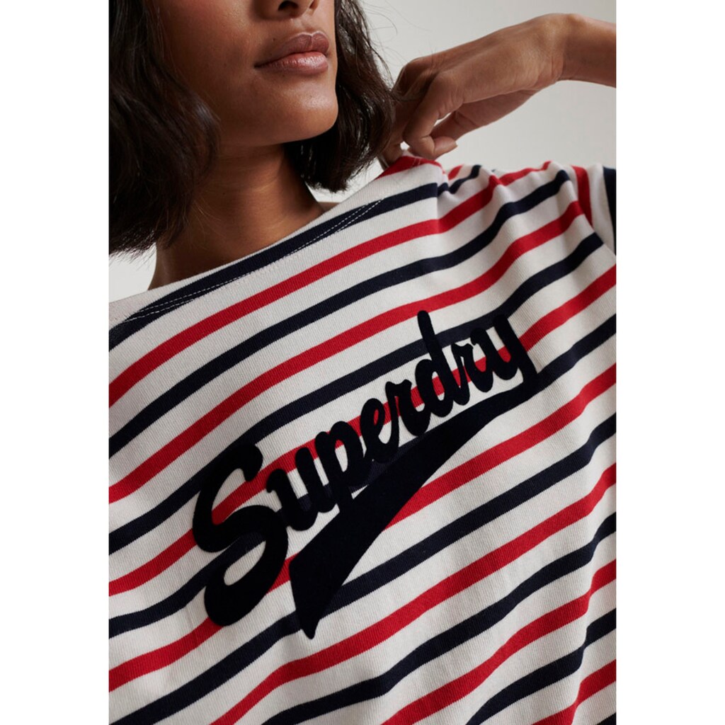 Superdry Langarmshirt »JADEN STRIPE LS TOP«, im Streifendesign