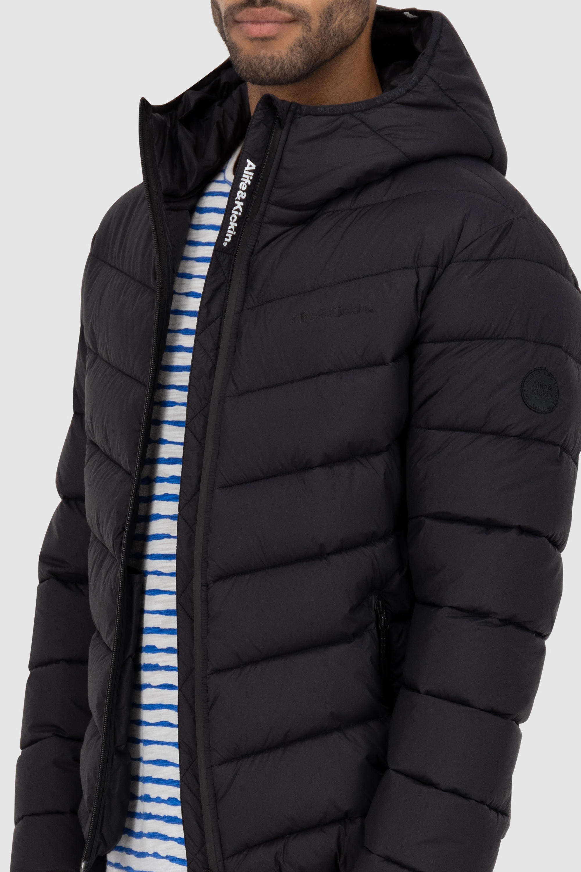 Alife & Kickin Winterjacke »Herren Mr AndersonAK A« Warme kurze Jacke mit gefütterter Kapuze und und Brustinnentaschen