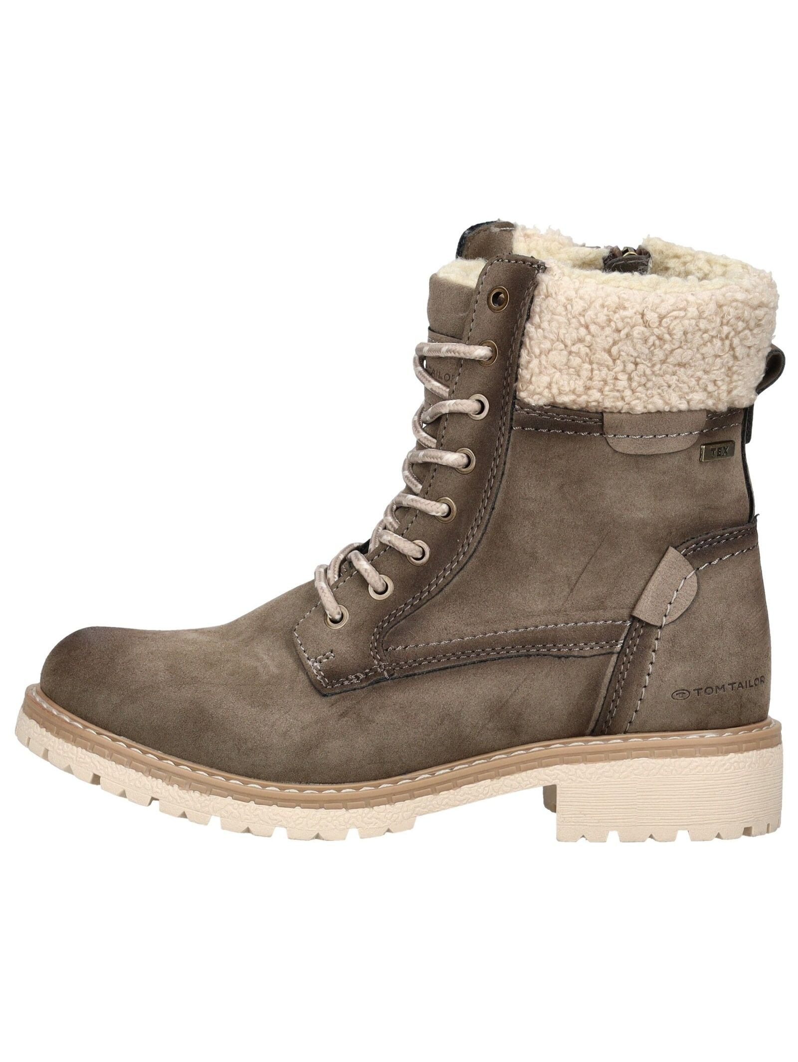 TOM TAILOR Schnürstiefelette »Tom Tailor Stiefelette Lederimitat/Textil«