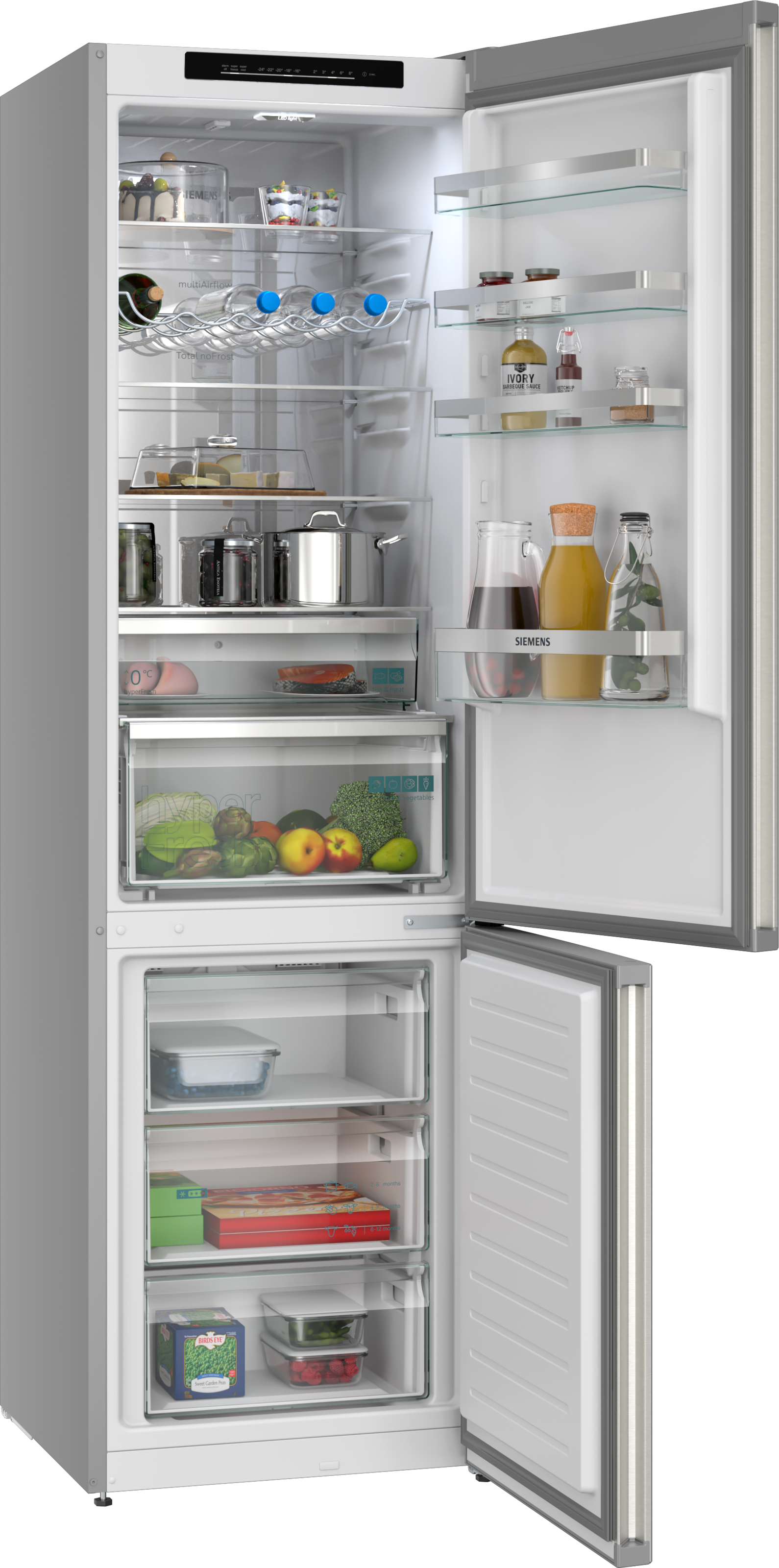 SIEMENS Kühl-/Gefrierkombination iQ300 »KG39NVIBG« 203 cm hoch 60 cm breit hyperFresh System für frisches Obst und Gemüse sowie Total noFrost