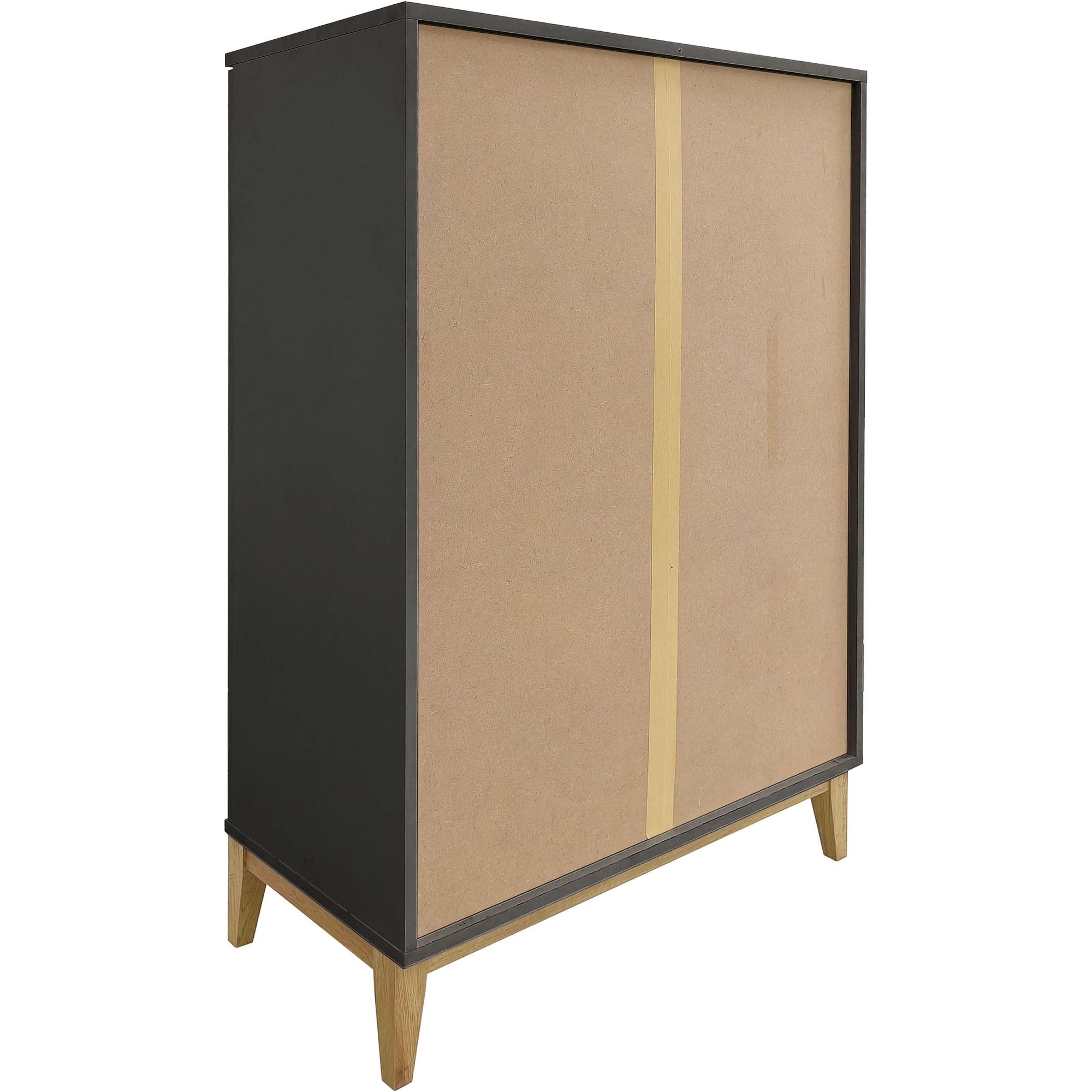 andas Highboard »Maryd« Kommode, Midischrank, m. Glas- u. Holztüren, Einlegeböden, Breite 80cm