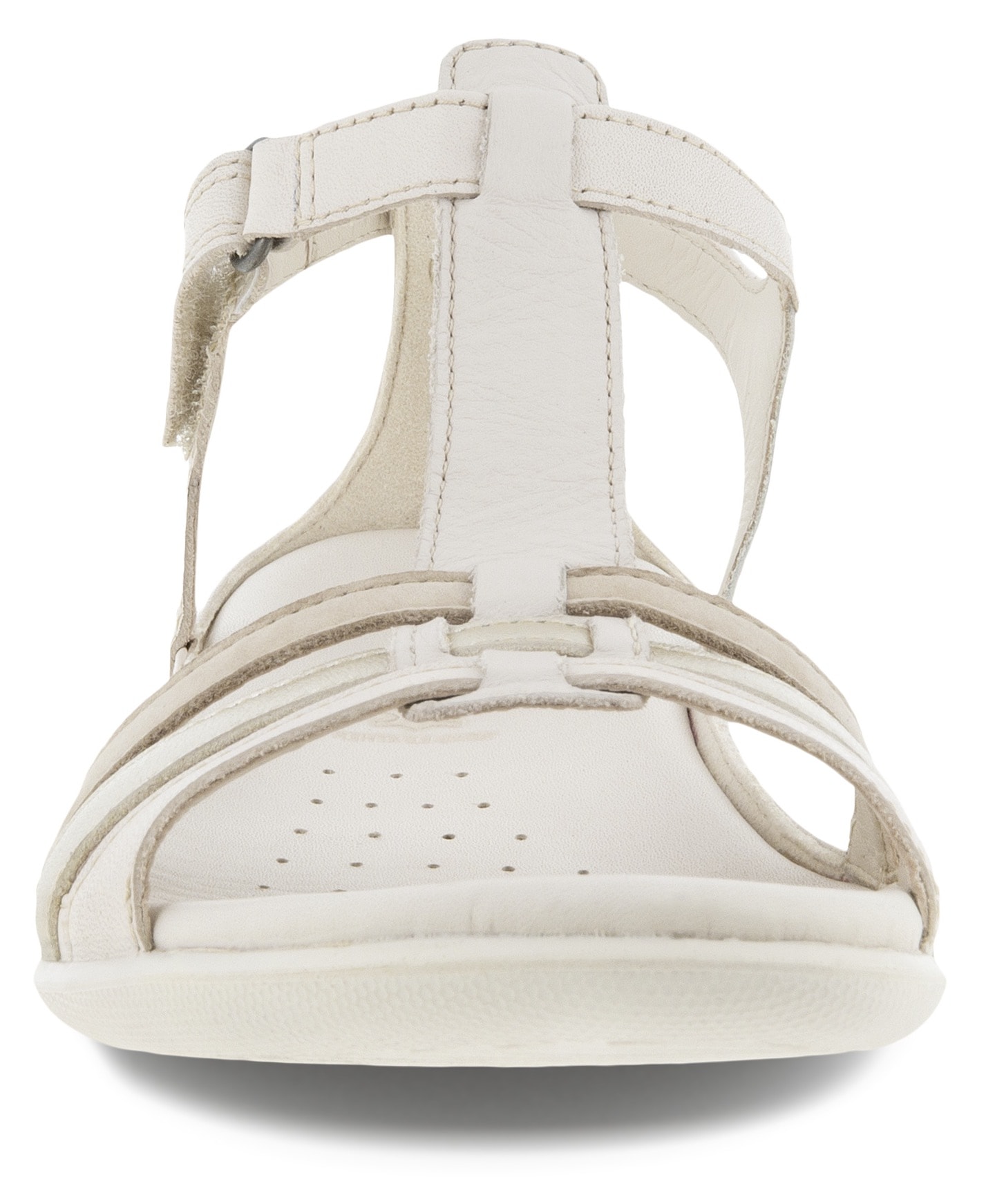 Ecco Riemchensandale »FLASH«, Sommerschuh, Sandalette, Klettschuh, im Metallic-Look