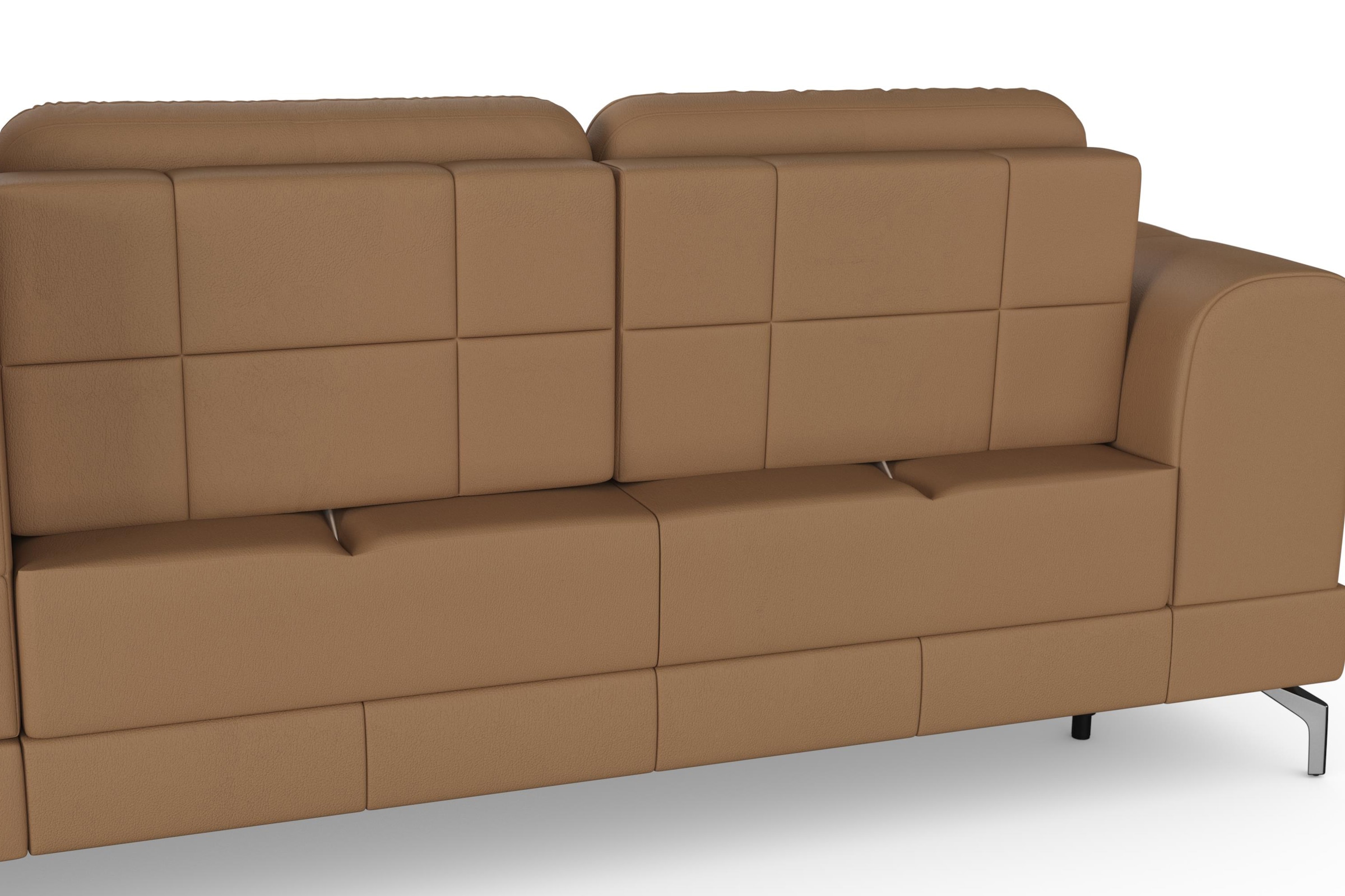 sit&more Ecksofa »Bendigo L-Form«, inklusive Sitztiefenverstellung, Bodenfreiheit 12 cm, in 2 Fußfarben