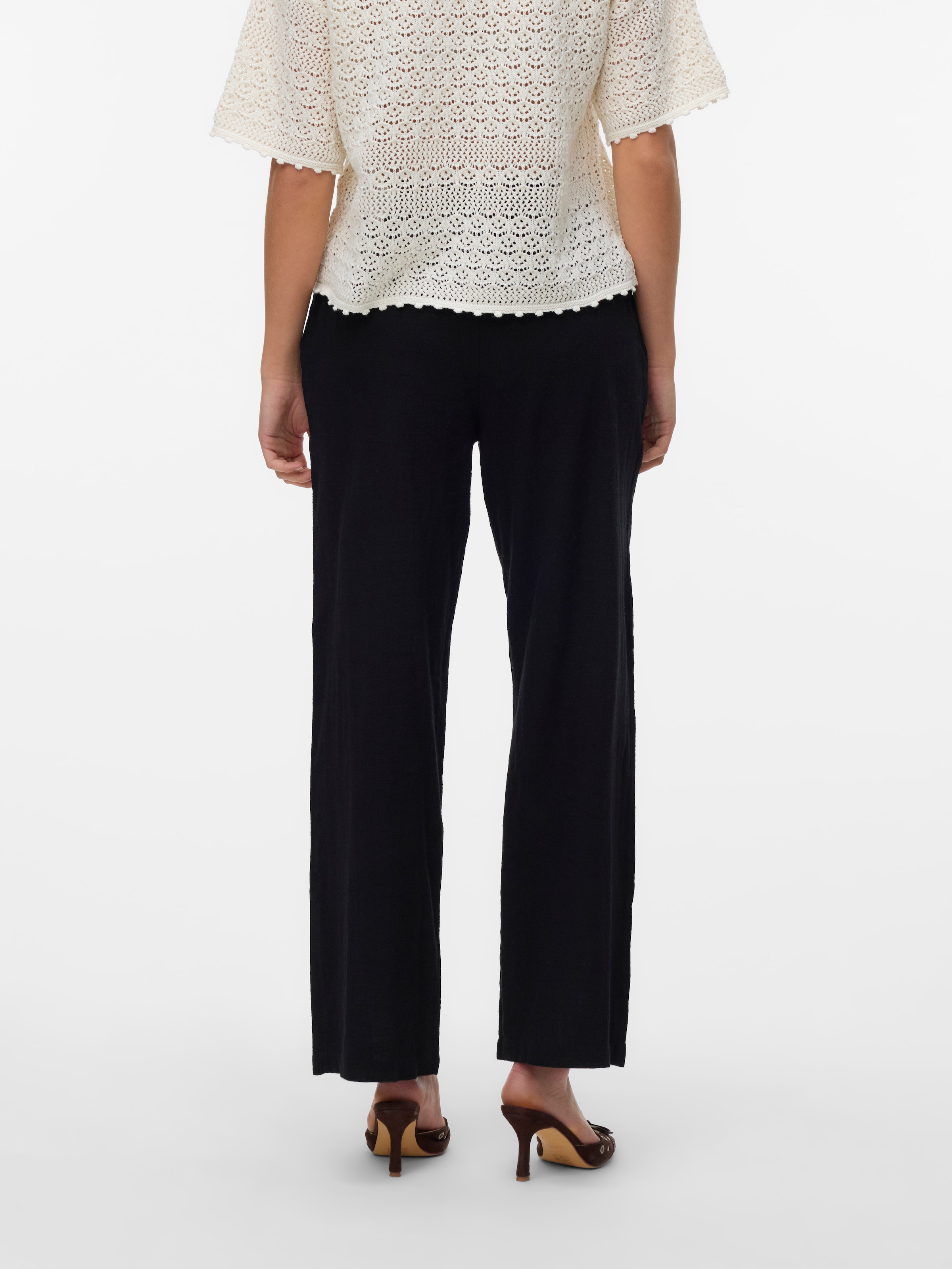 Vero Moda Schlupfhose »VMCAIA MW WIDE PANT WVN NOOS«  Baumwollmischung, oversize, mit Leinen