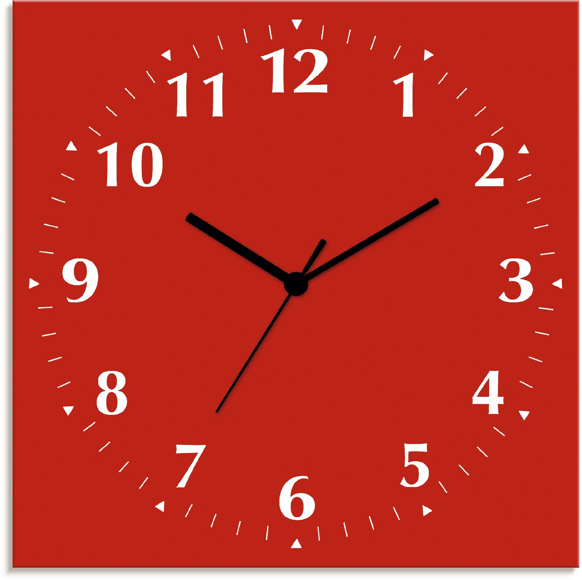 Artland Wanduhr »Uni Trendfarben« wahlweise mit Quarz- oder Funkuhrwerk, lautlos ohne Tickgeräusche