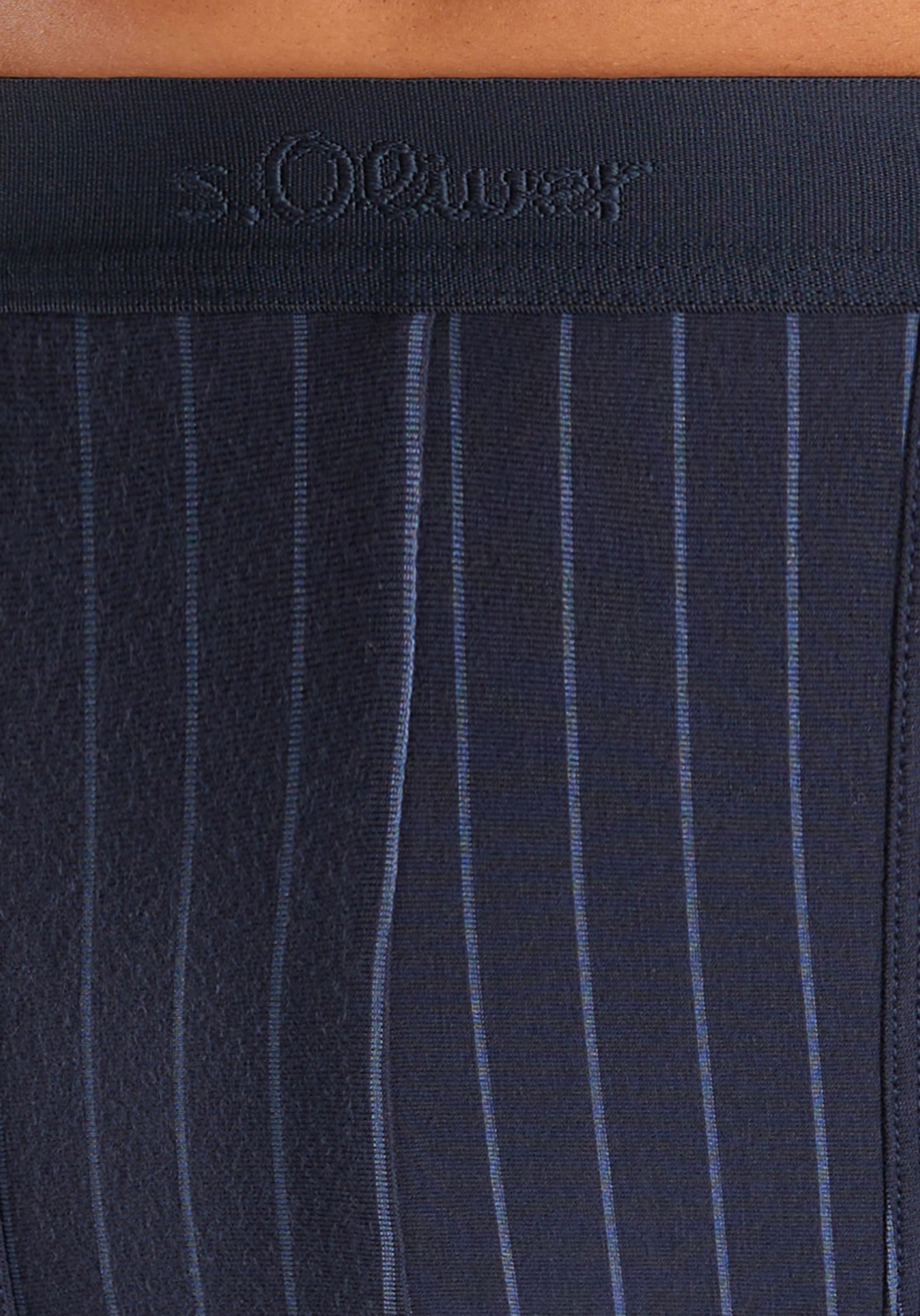 s.Oliver Boxer »Boxershorts für Herren«, (Packung, 3 St.), in Streifen und Uni aus Baumwoll-Mix
