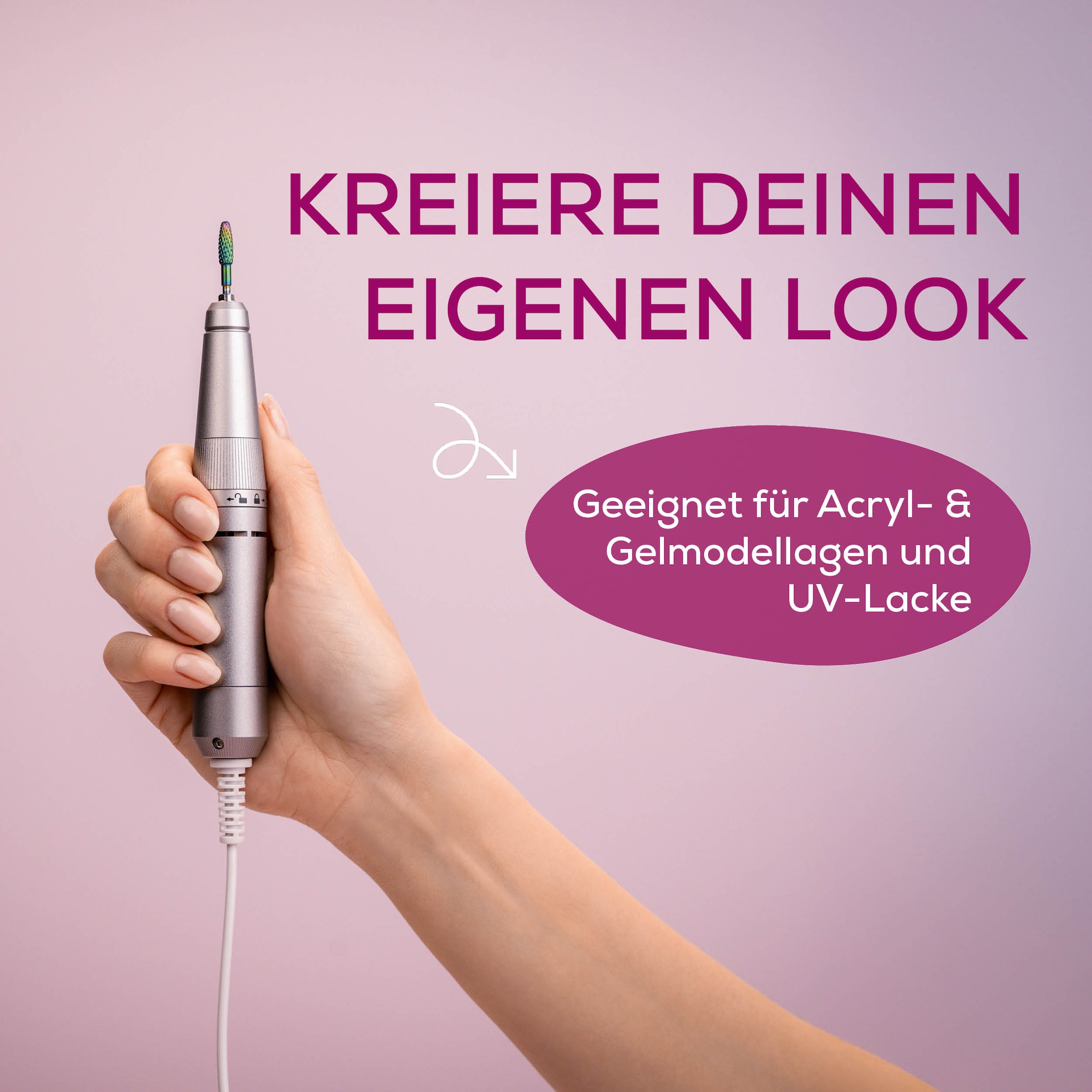 BEURER Maniküre-Pediküre-Set »MP 200, professionelle Maniküre-Pediküre-Station für zu Hause«, Mit Fräser, UV/LED-Lampe & Absaugung für Gel, Acryl