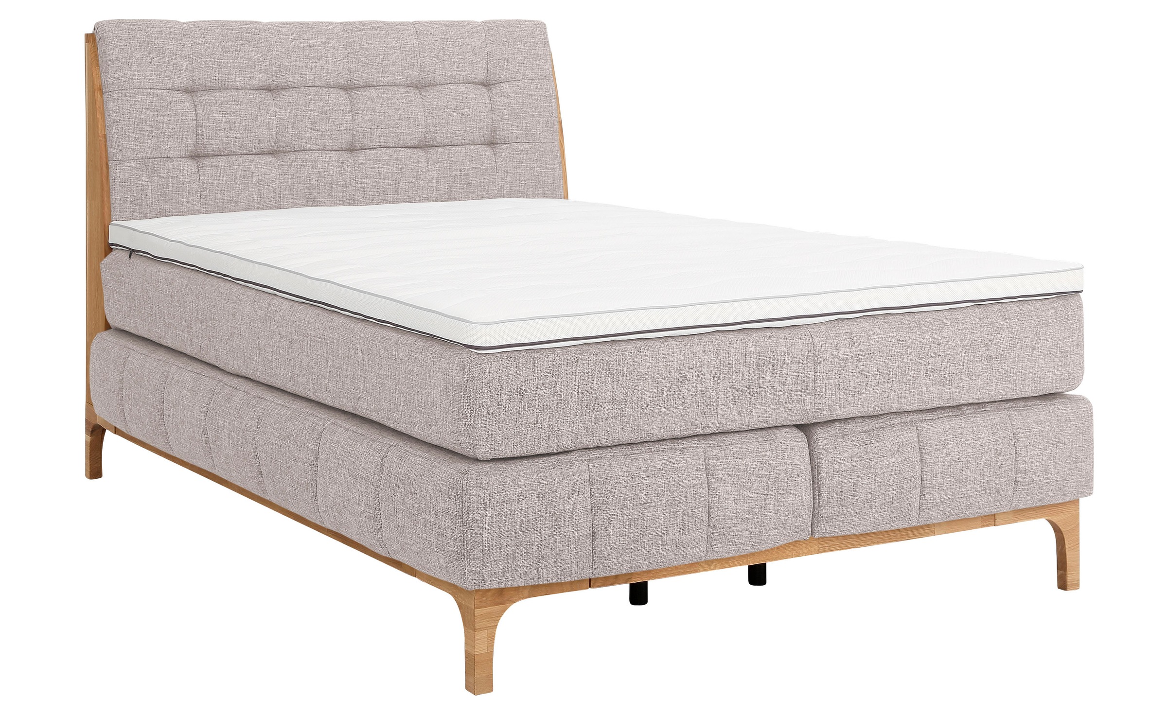 OTTO products Boxspringbett »Jelle«, (5 St.), zertifizierte, recycelte Bezugsstoffe, verschiedene Ausführungen