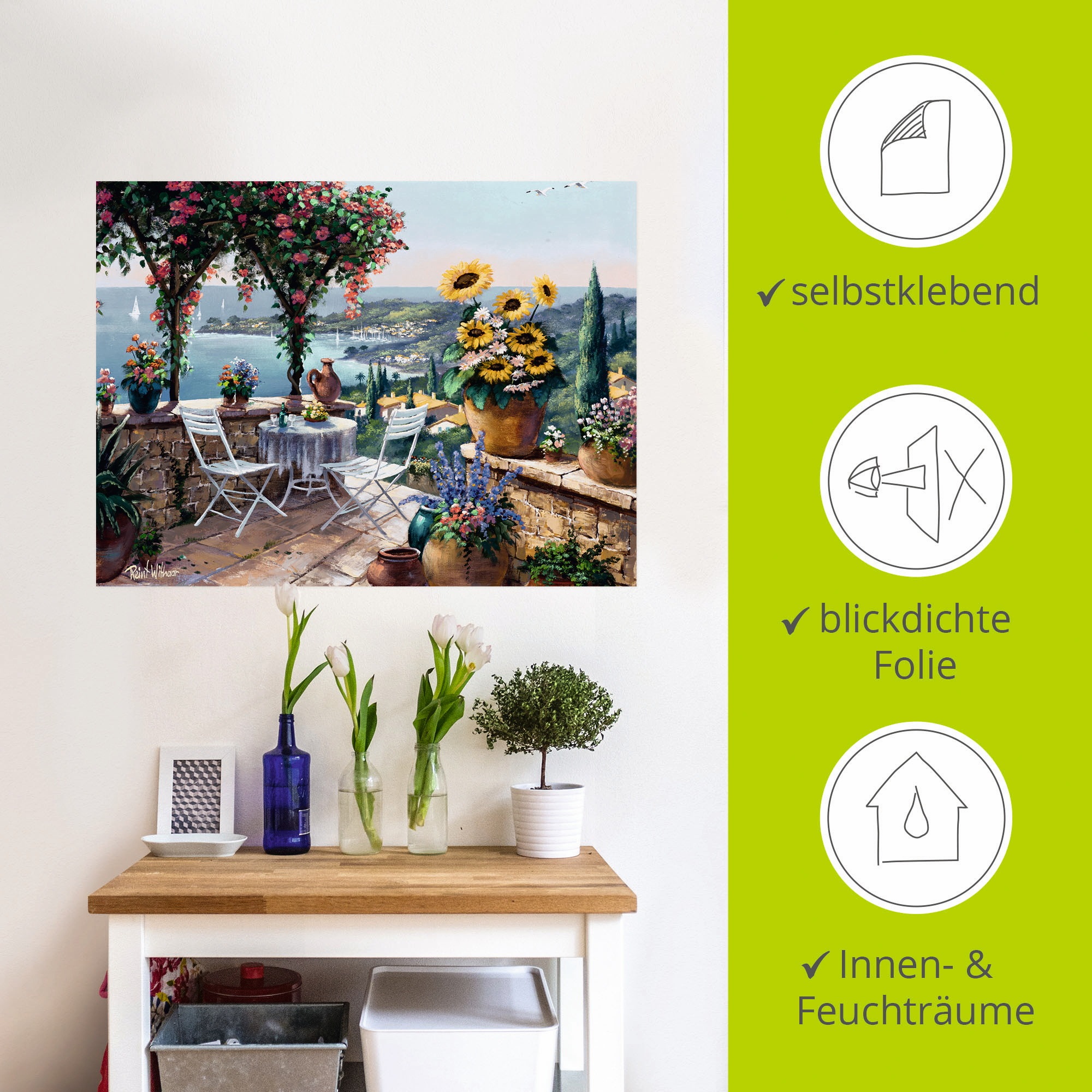 Artland Wandbild »Momente der Meditation«, Garten, (1 St.), als Leinwandbild, Poster, Wandaufkleber in verschied. Größen
