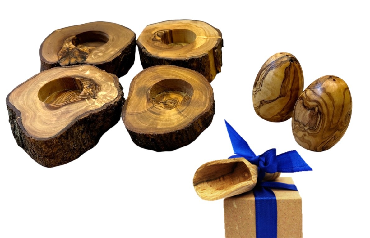 Olivenholz-erleben Eierbecher »Rustikal«, (Set, 6 tlg., 4x Eierbecher rusti günstig online kaufen