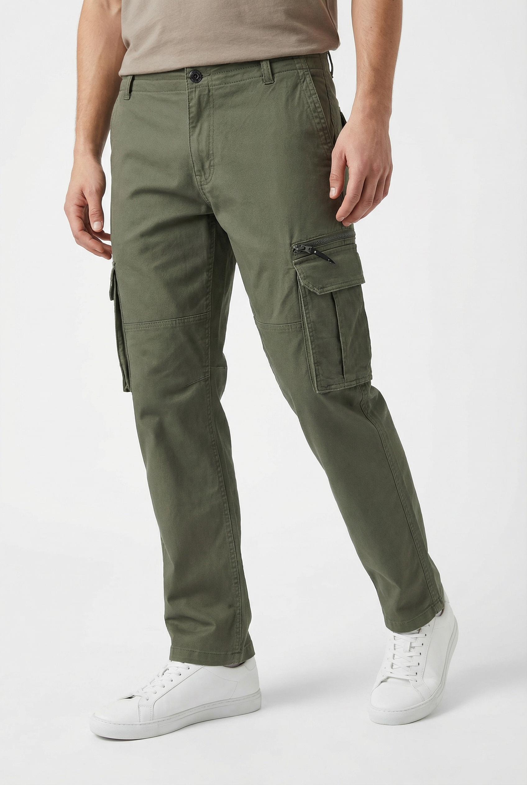 Jack & Jones Cargohose »JPSTKANE DOVER ZIP CARGO SN«  mit Seitentaschen
