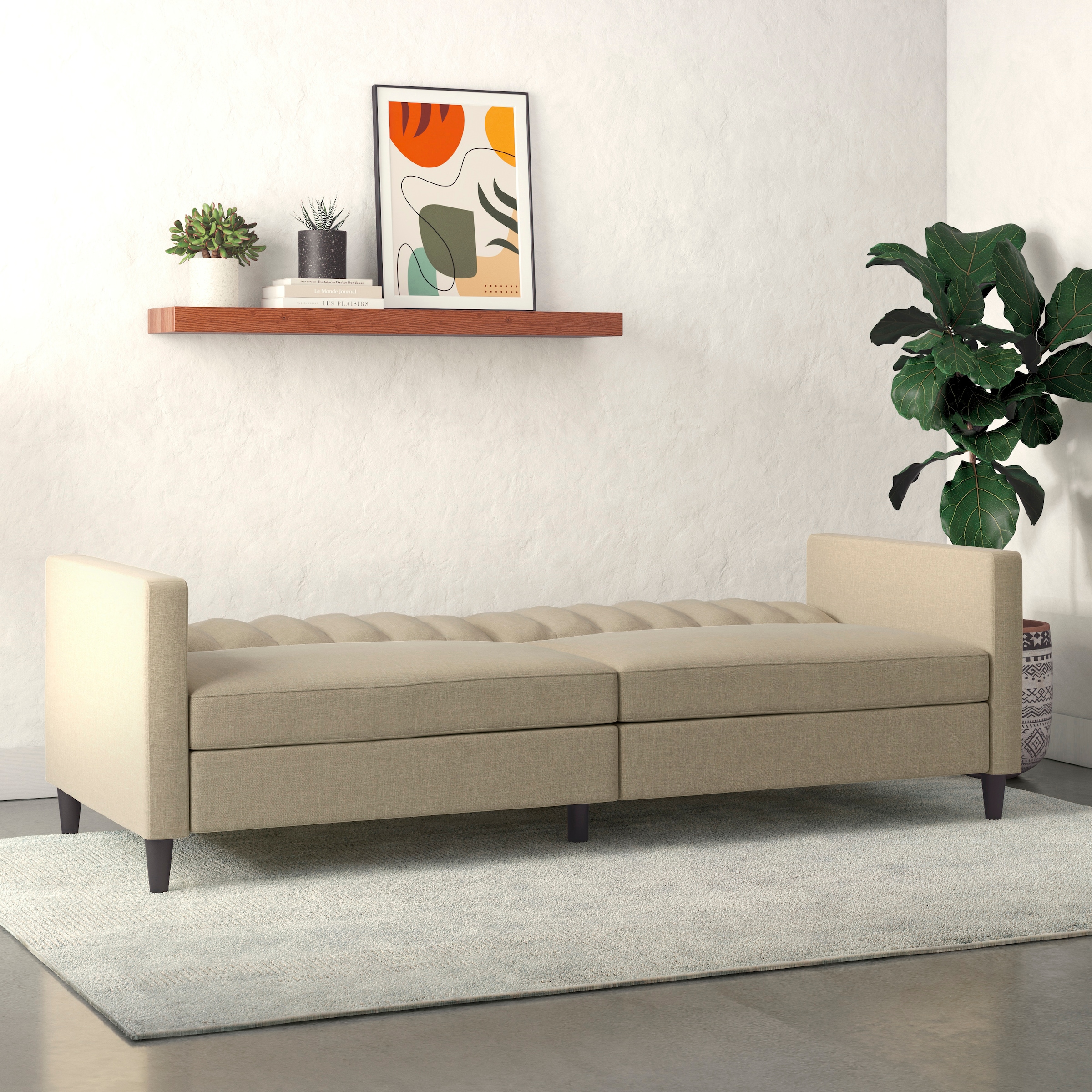 Dorel Home 3-Sitzer »Celine«, Rückenlehne 2-teilig und 3-fach verstellbar, Sitzhöhe 43 cm