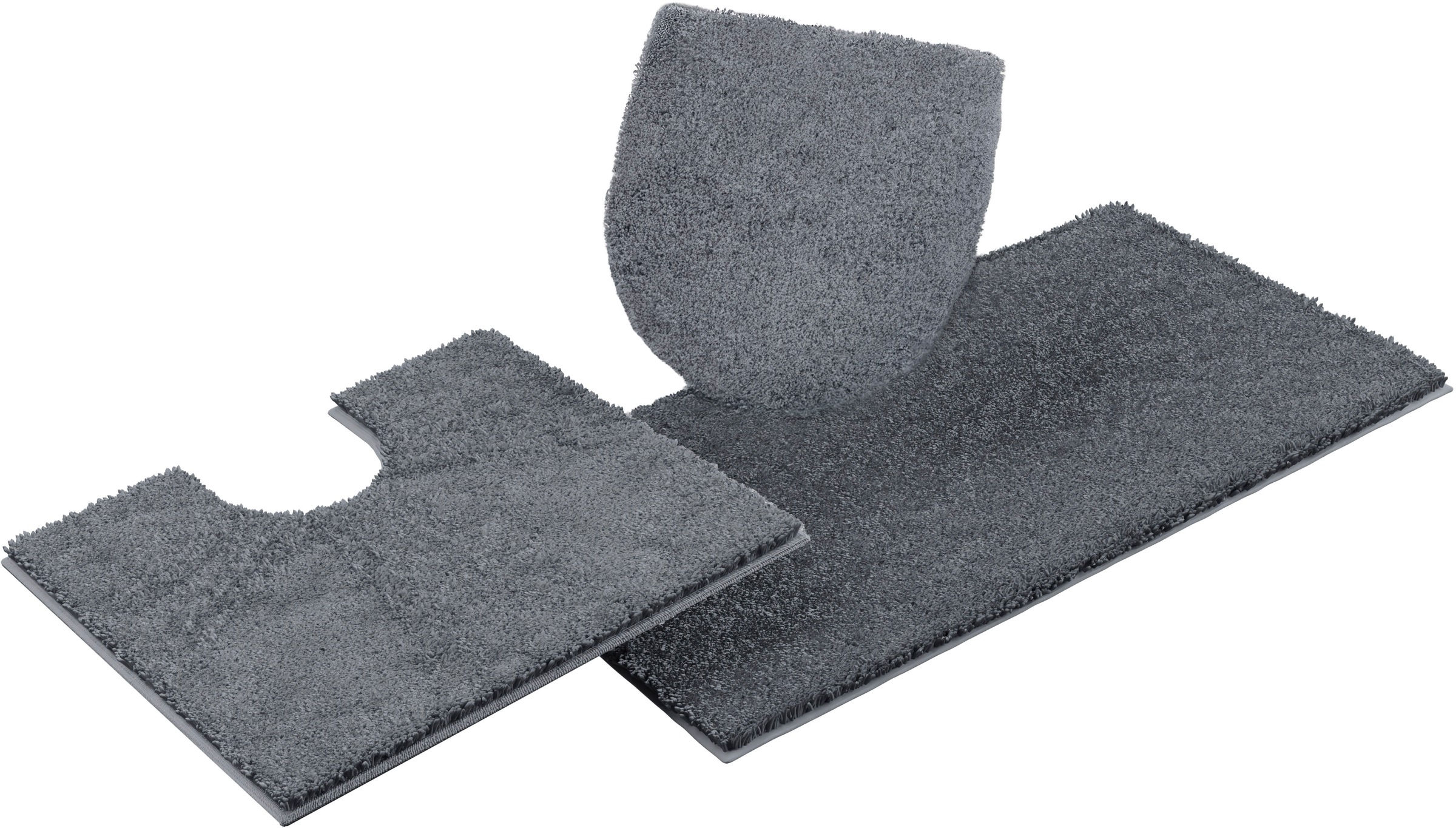 Bruno Banani Badematte »Danny«, rutschhemmend beschichtet, schnell trocknend, Made in Europe, einfarbiger Badteppich