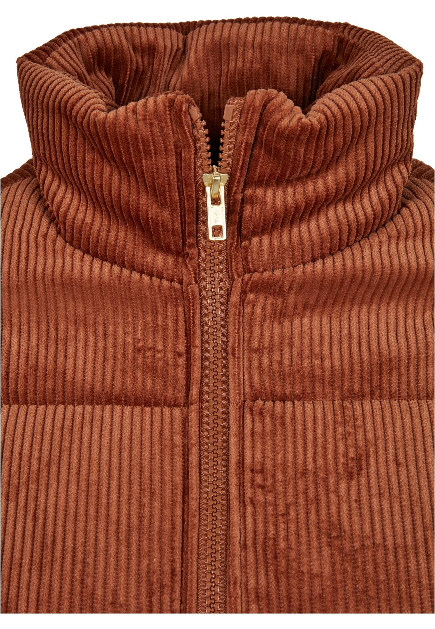 URBAN CLASSICS Winterjacke »Urban Classics Damen Ladies Corduroy Puffer Jacket« 1 Stk. tlg. ohne Kapuze