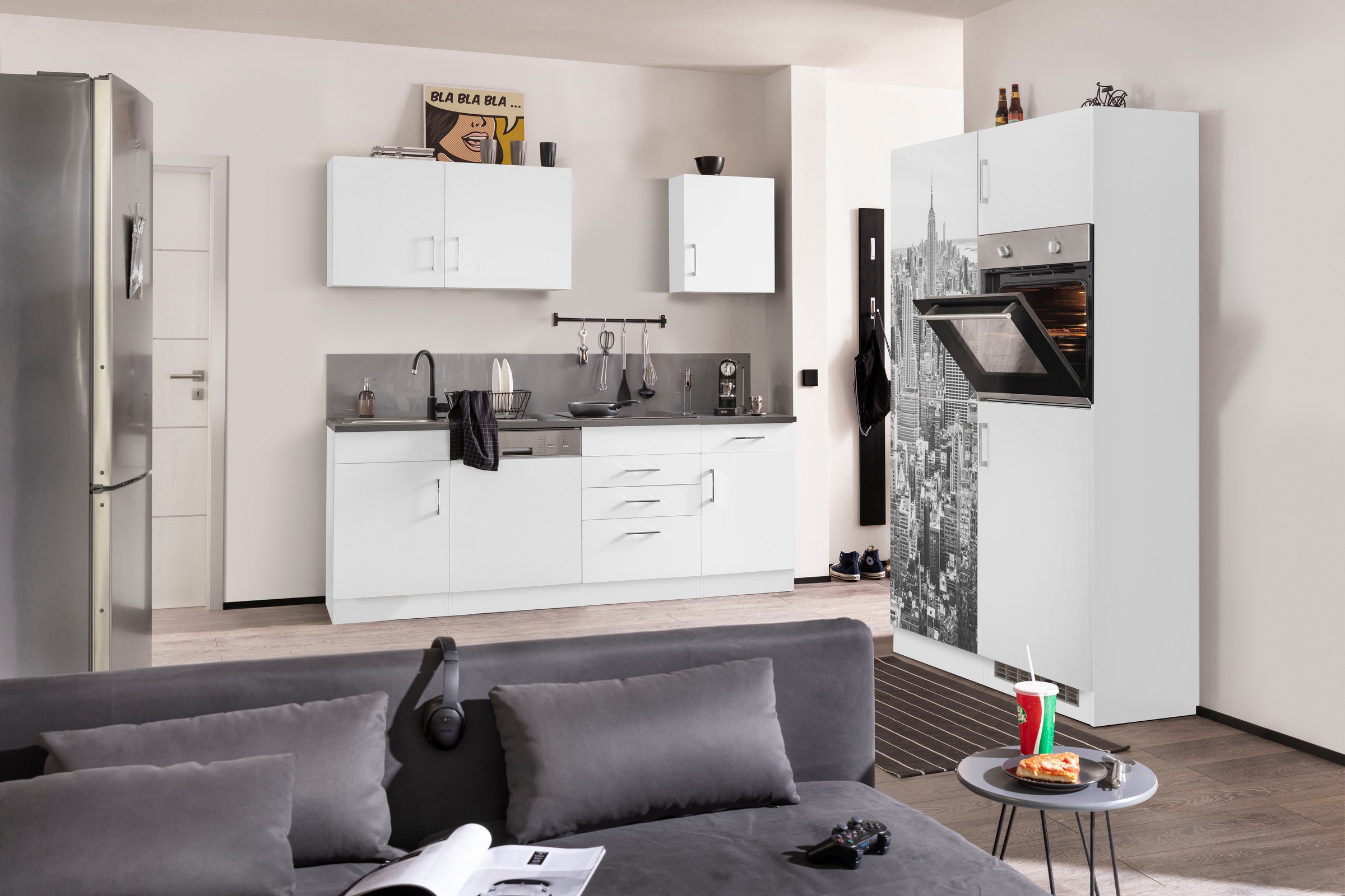 KOCHSTATION Küchenzeile »KS-Paris«, ohne E-Geräte, Breite 340 cm günstig online kaufen
