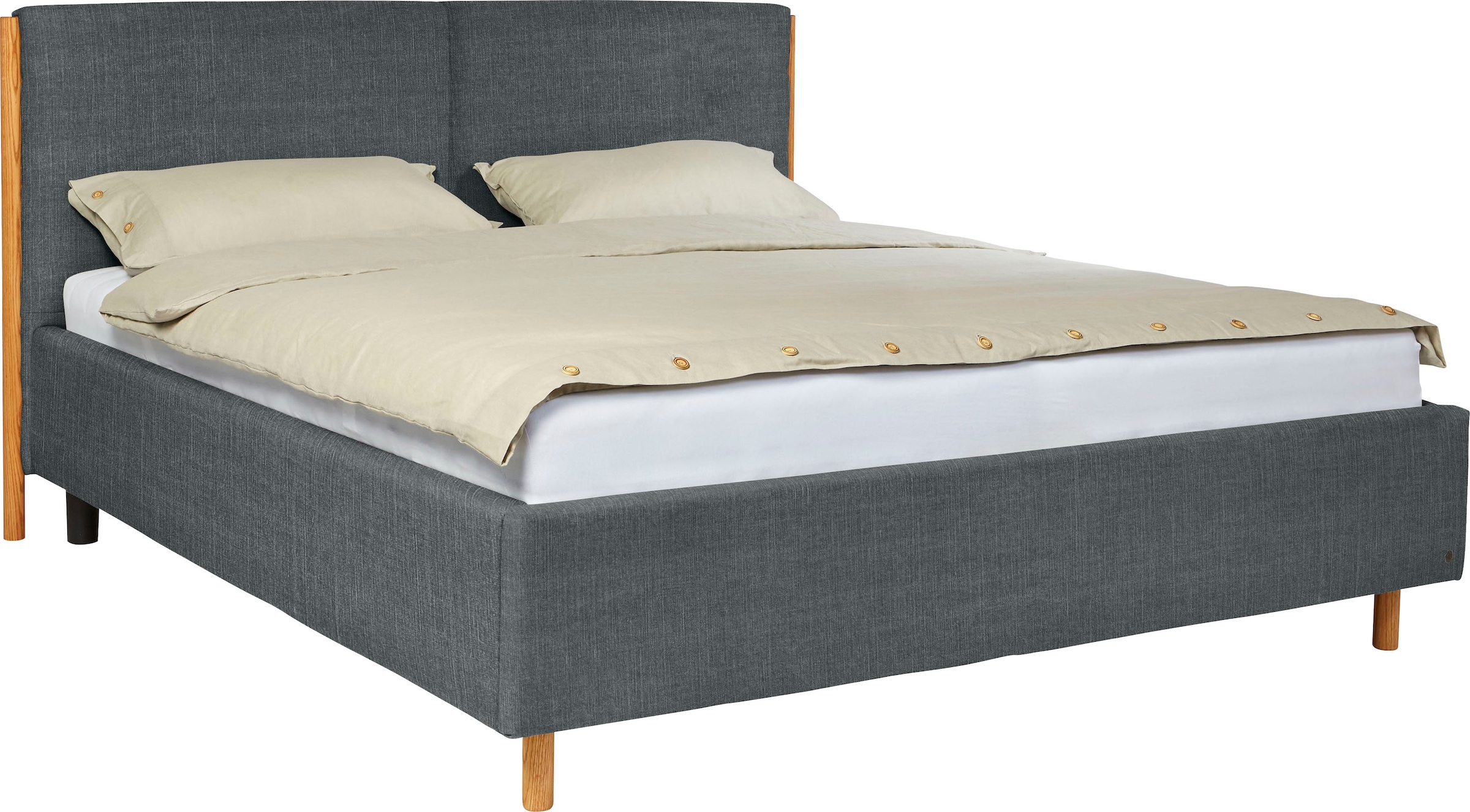 2. Bild von TOM TAILOR HOME Polsterbett »CALIFORNIA BED«, mit seitlichen Holzakzenten am Kopfteil