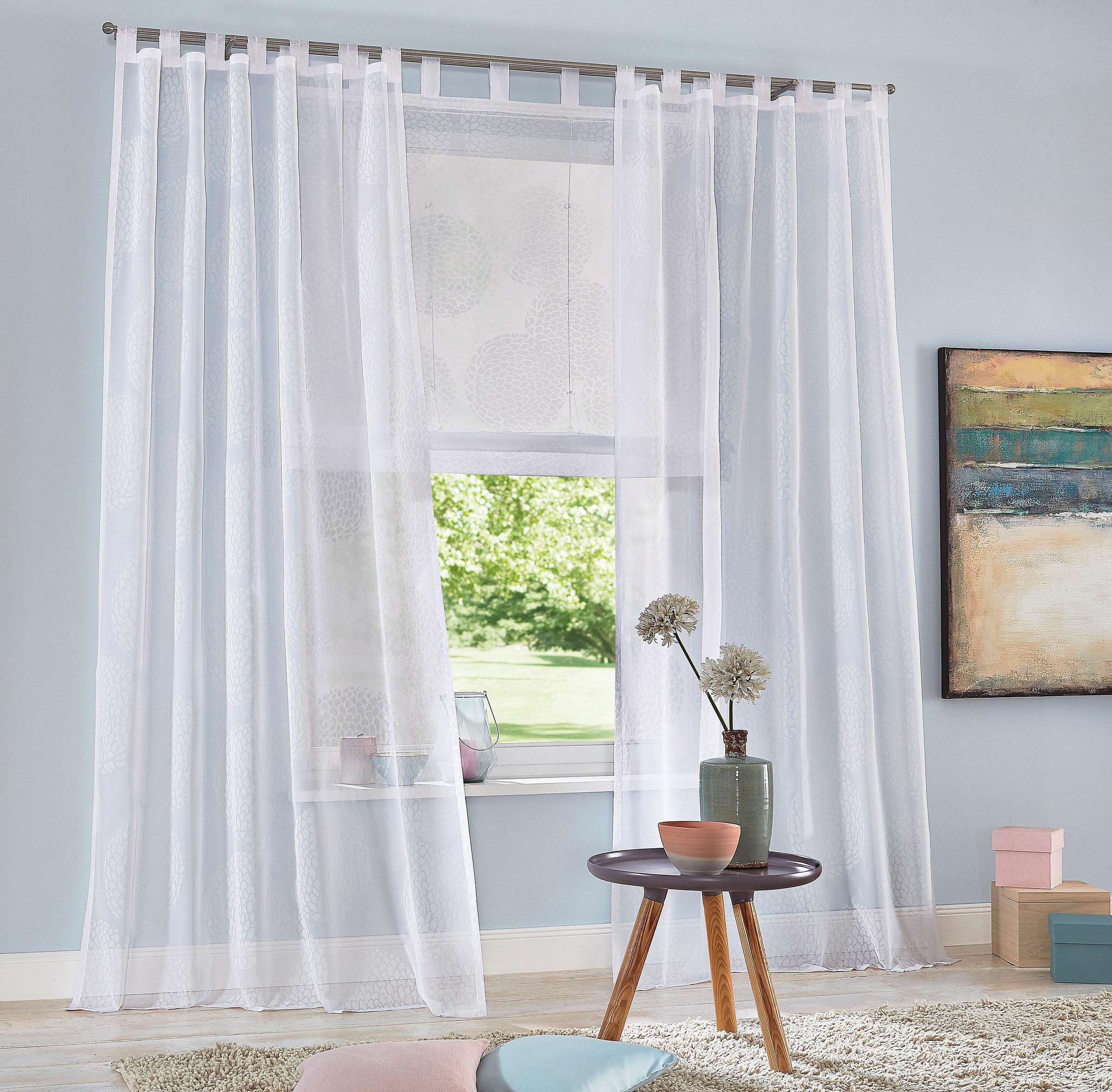 my home Gardine »Belem« Schlaufen 1 Stk. tlg. 1 oder 2 Schals, Vorhang, Fer günstig online kaufen